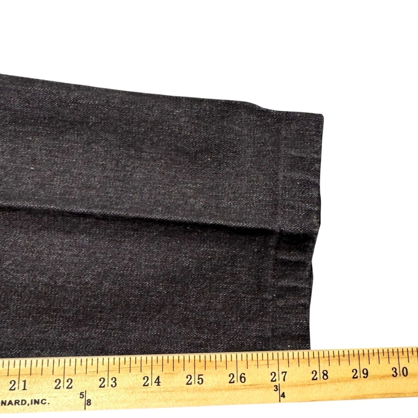Jordache VINTAGE Jordache Jeans Mens 32x28 Charcoal Denim Thick Stitch Horse Head 90s Size US 33 - 7 Thumbnail