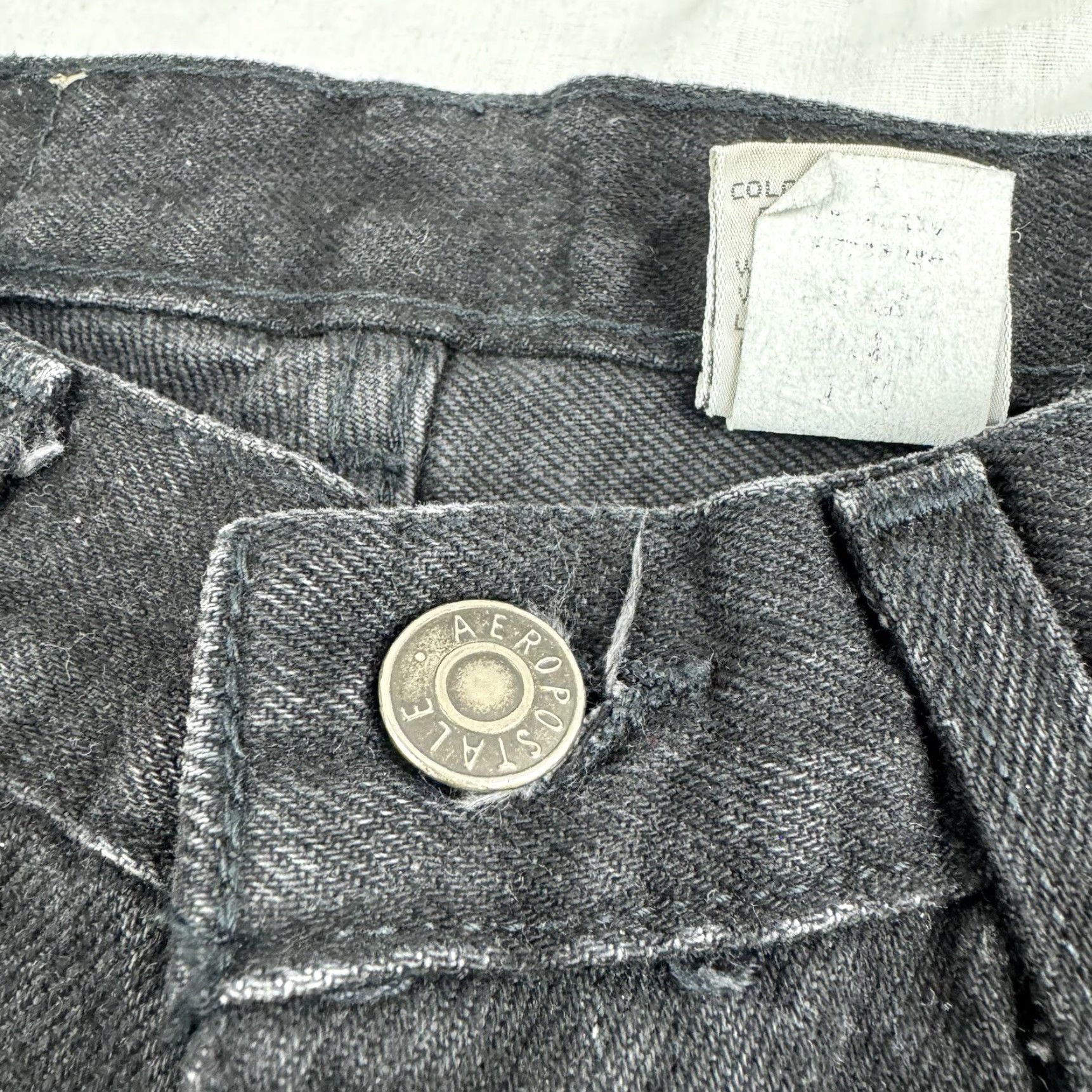 Vintage VINTAGE Aéropostale Jeans Women Regular 28 29 Black High Rise USA Made Mom Jeans Womens Jeans Size 28" / US 6 / IT 42 - 3 Thumbnail