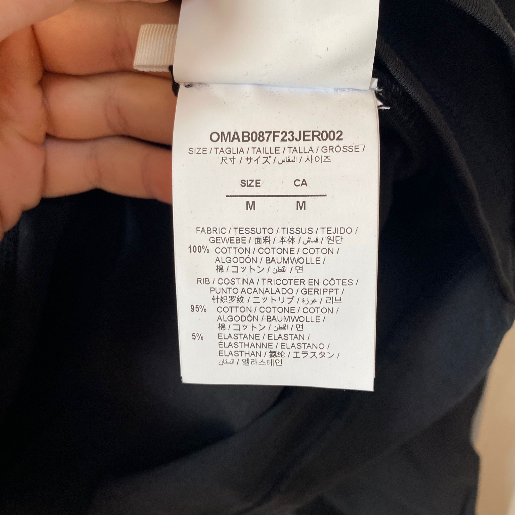 Off-White Double Layer Black Embellished Arrows Long Sleeve T-Shirt Size US M / EU 48-50 / 2 - 7 Thumbnail