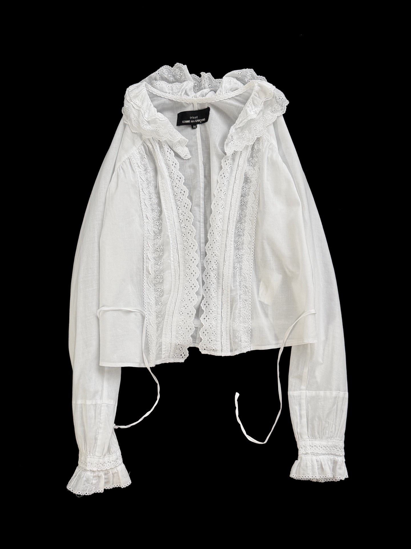 Comme des Garcons Comme des Garçons Lace Tie Top Size M / US 6-8 / IT 42-44 - 1 Thumbnail