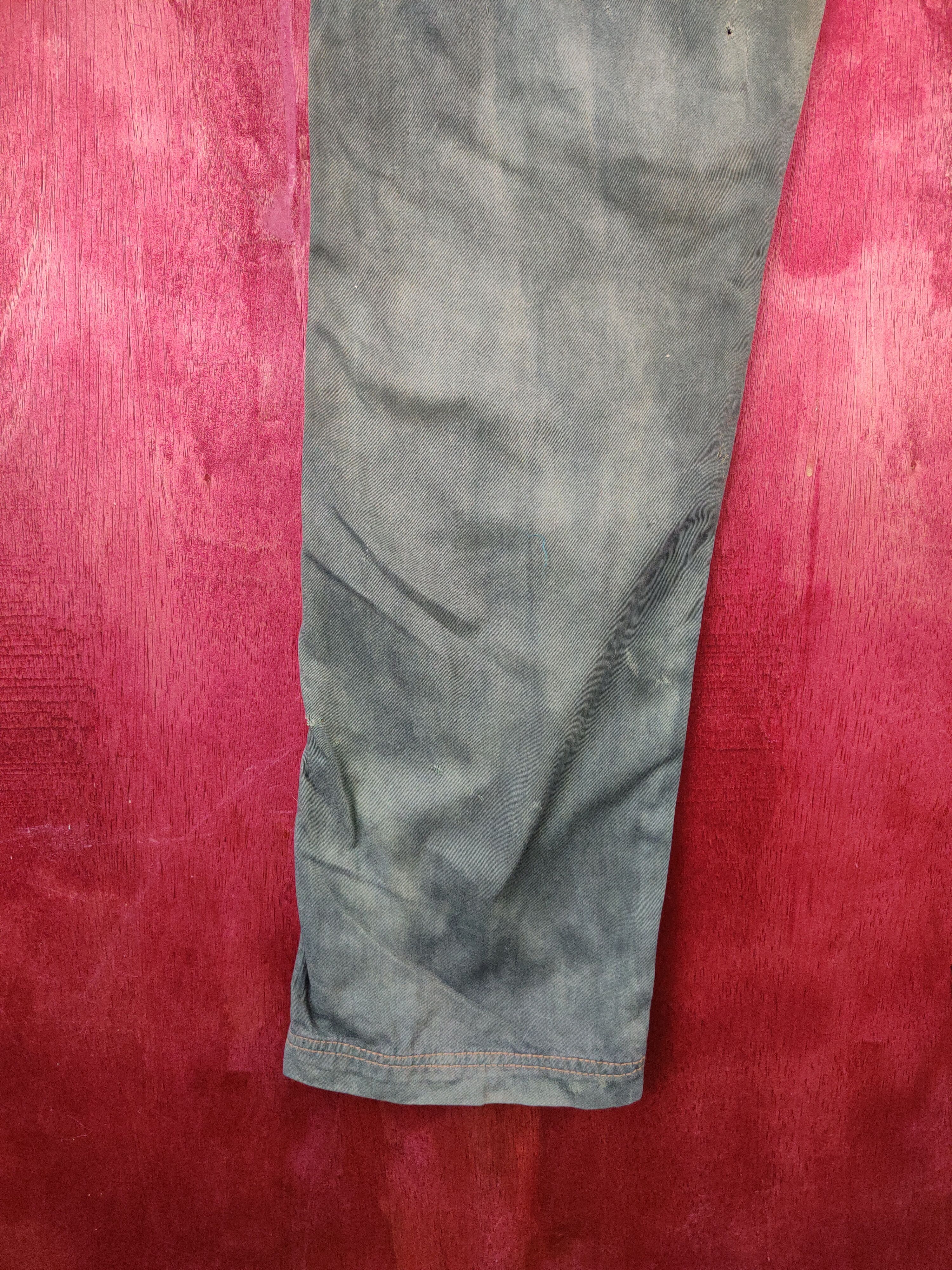 Japanese Brand Stooge&co Green Faded Multipocket Cargo Pants #S2014 Size US 30 / EU 46 - 10 Thumbnail