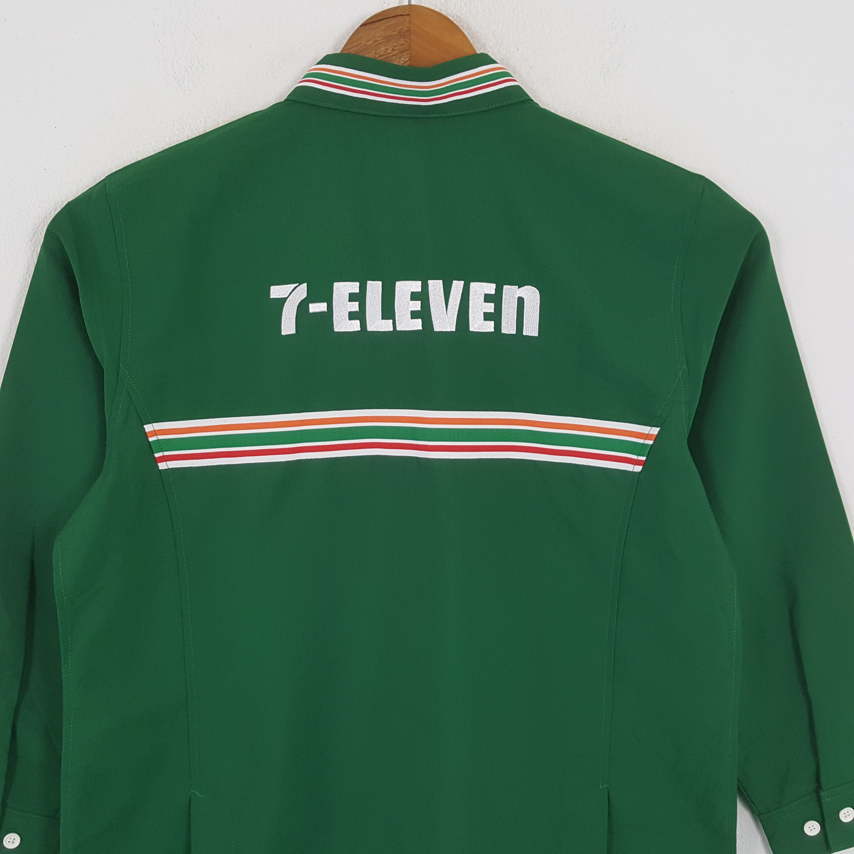 Japanese Brand × Vintage Vintage 7-ELEVEn Japanese Workers Uniform Shirt Jacket Size US M / EU 48-50 / 2 - 2 Thumbnail