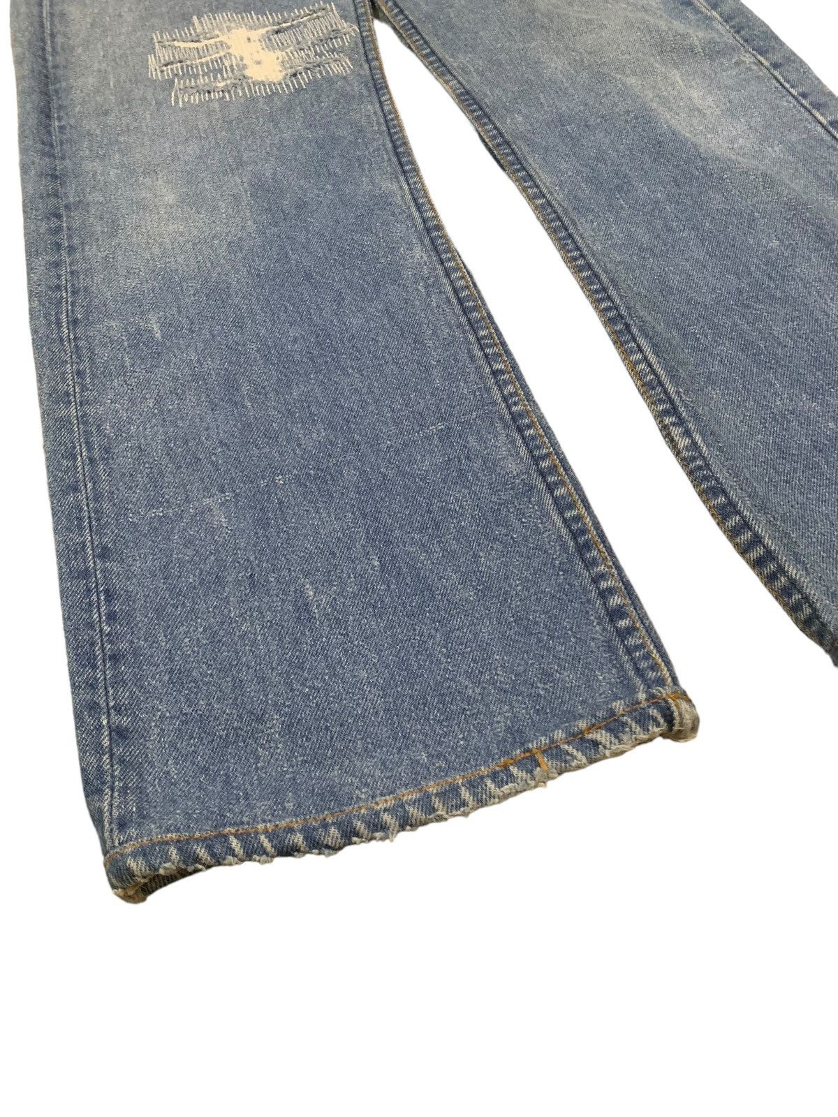 Levi's Vintage 80s Levis 501 Repaired Distressed Jeans Size 30x30 Size US 30 / EU 46 - 10 Thumbnail