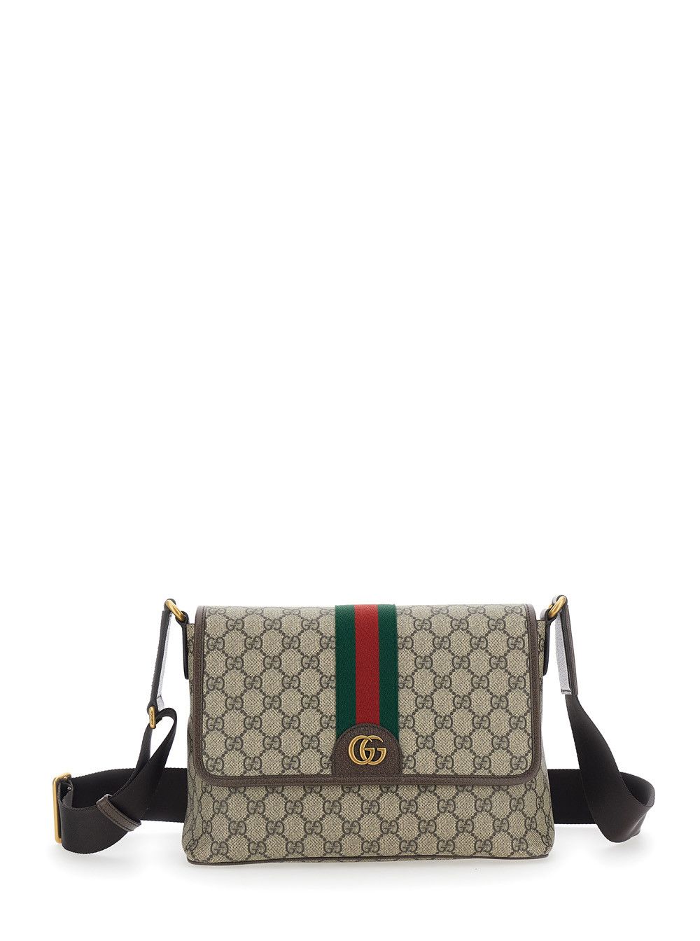 Gucci Beige Crossbody bag "OPHIDIA" with GG Canvas Tech Fabric for Men Size ONE SIZE - 1 Thumbnail