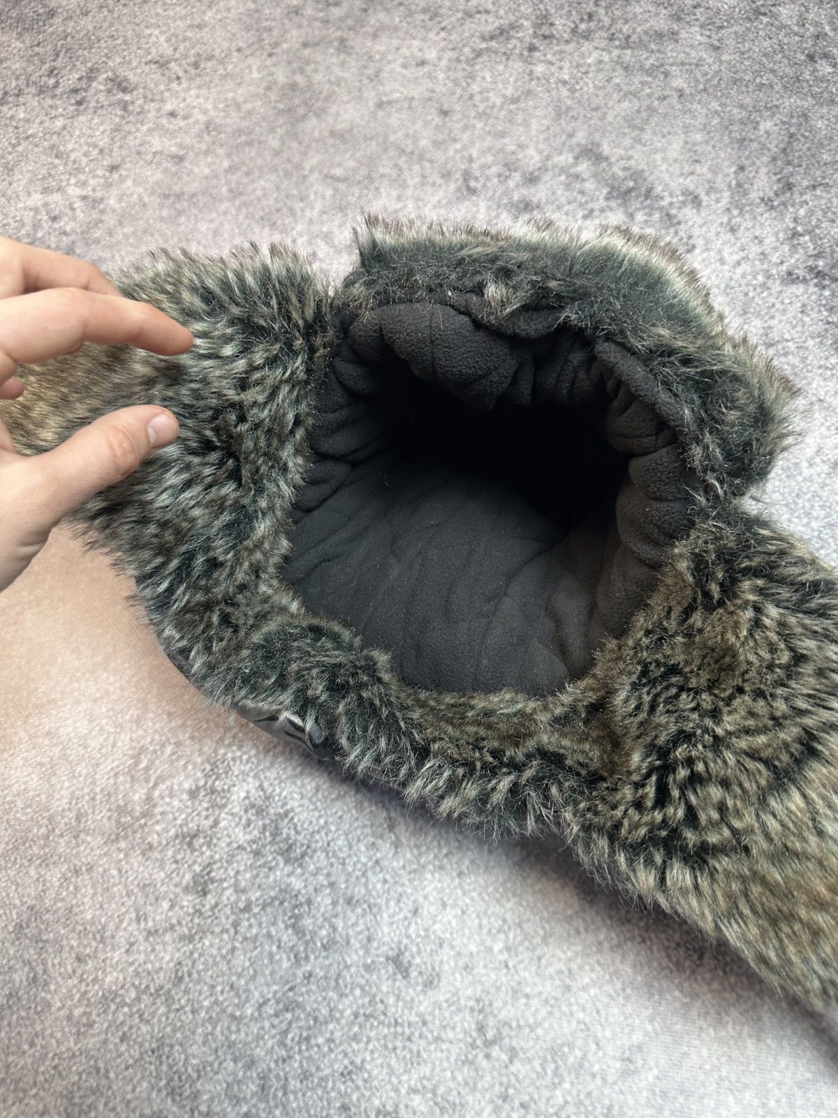 Puma Y2K Ushanka Puma Logo Hat Streetwear Very Rare Fur Casual Size ONE SIZE - 4 Thumbnail