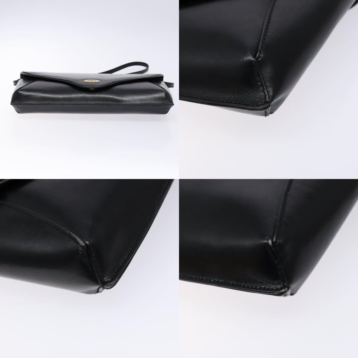 Gucci GUCCI Shoulder Bag Leather Black Gold Size ONE SIZE - 10 Thumbnail