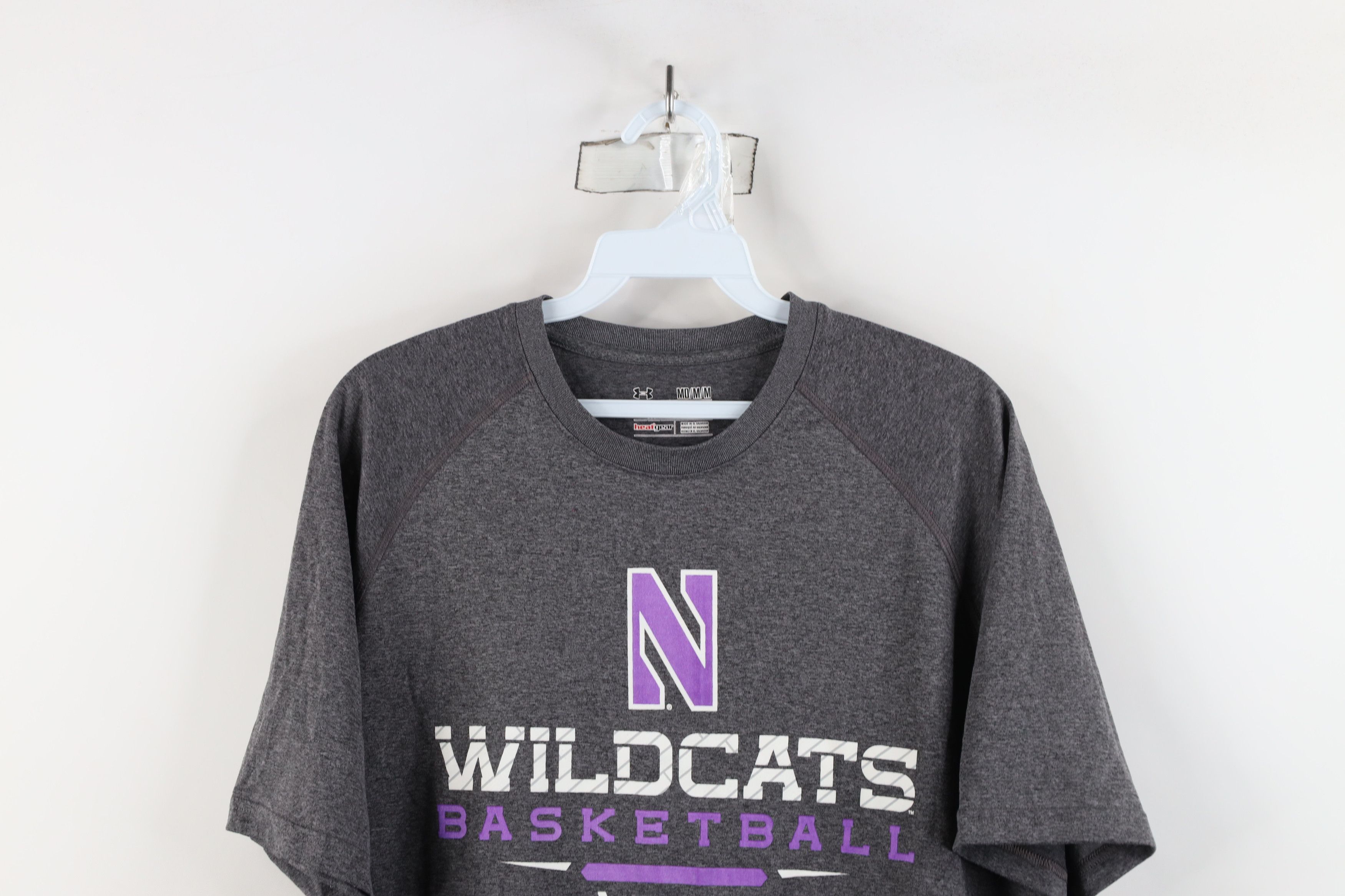 Under Armour × Vintage Under Armour Northwestern University Basketball T-Shirt Gray Size US M / EU 48-50 / 2 - 2 Thumbnail