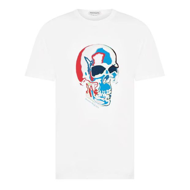 image of Alexander Mcqueen O1G2R1Mq0324 T-Shirt In White, Men's (Size Large)