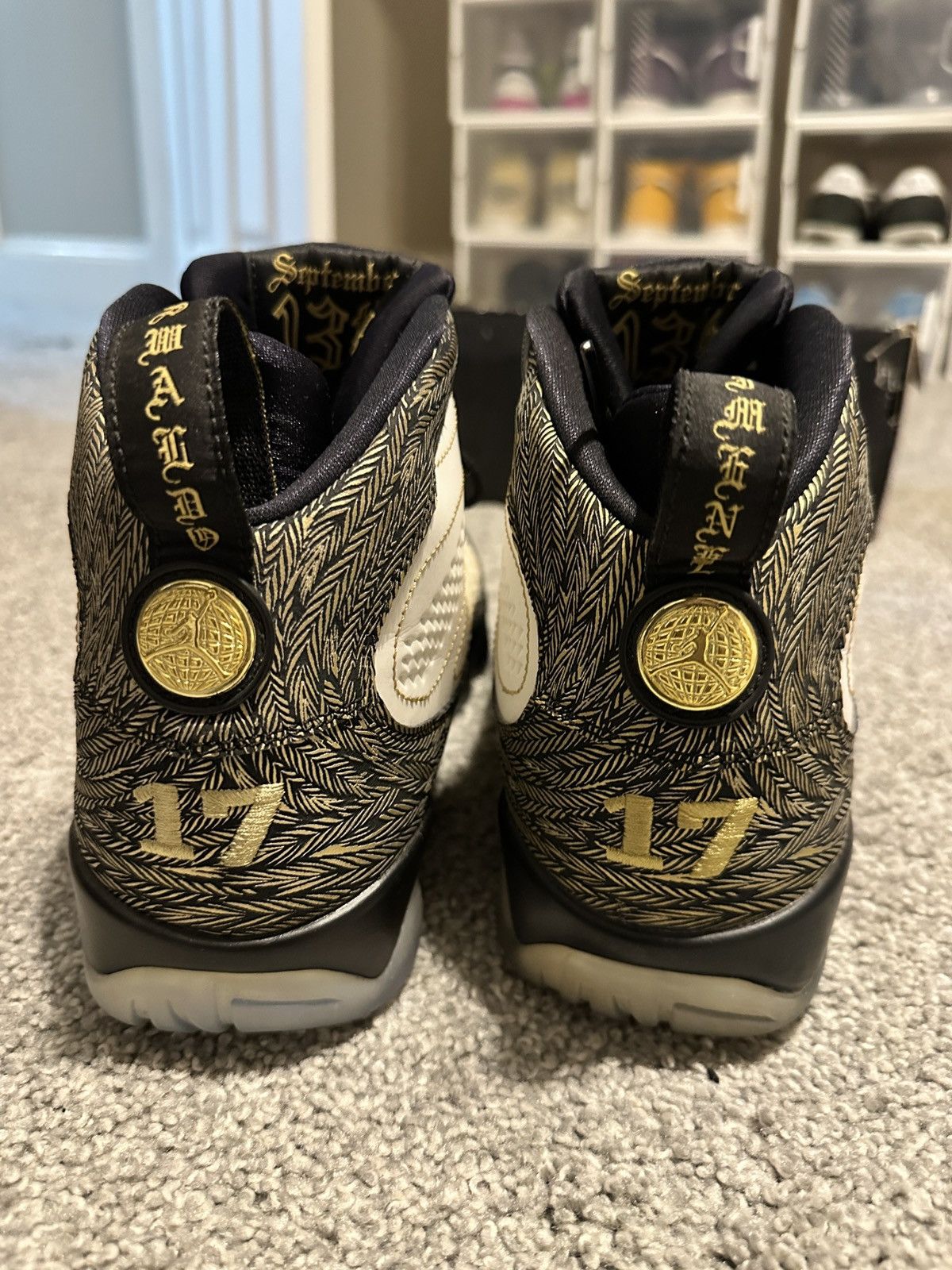Jordan Brand Air Jordan 9 doernbecher tinker Hatfield signed Size US 10.5 / EU 43-44 - 4 Thumbnail