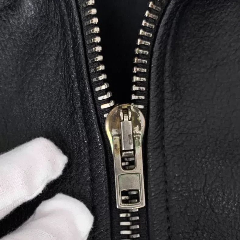 Givenchy Givenchy Black Leather Zip Front Long Sleeve Biker Jacket Size US M / EU 48-50 / 2 - 8 Thumbnail