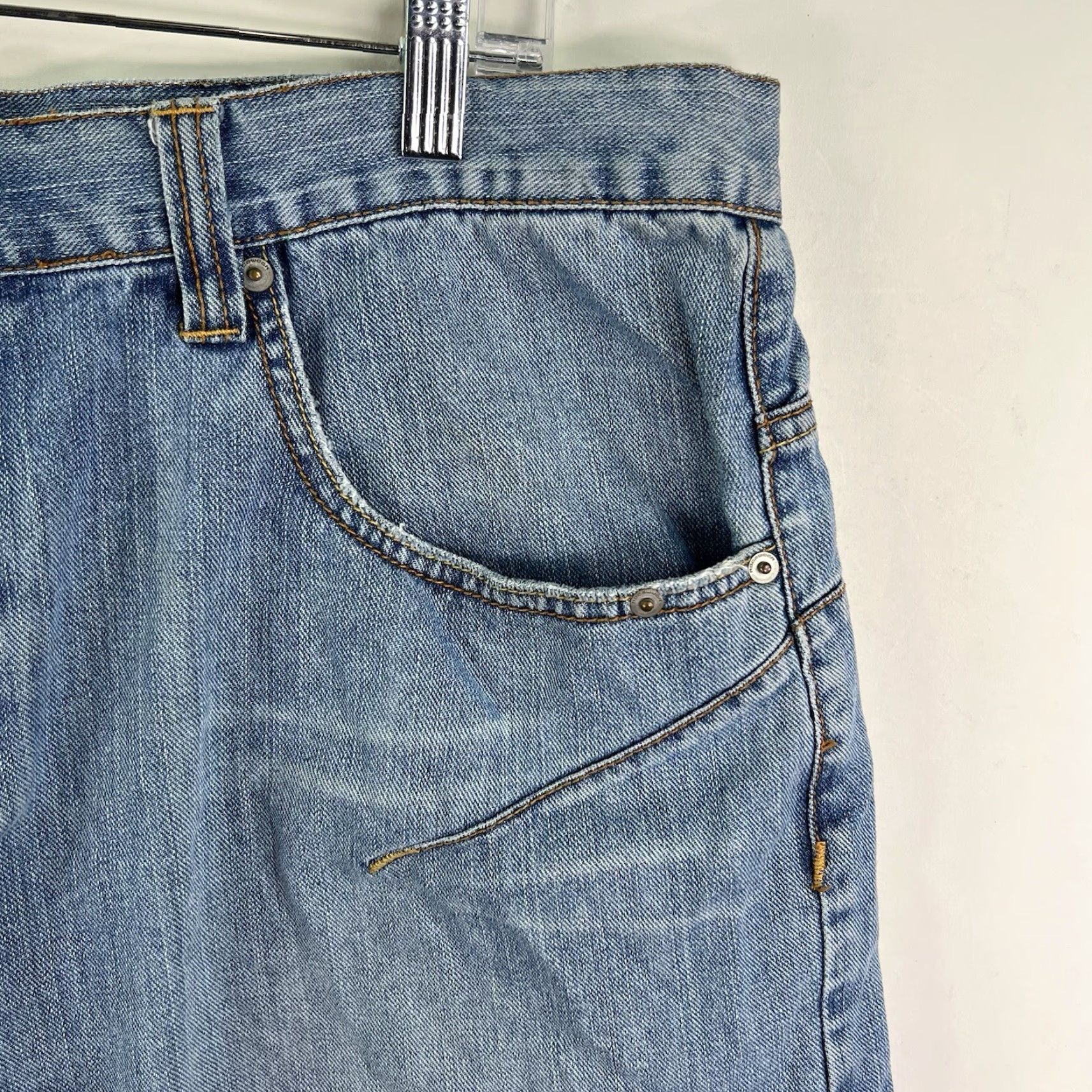 Rocawear VINTAGE Rocawear Denim Bermuda Shorts Mens 40 Blue 90s Hip Hop Grunge Size US 40 / EU 56 - 2 Thumbnail