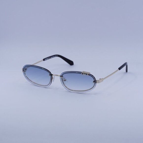 Off-White Off-White OERI13M MIAMI 7642 Sunglasses Gold Oval Frame Size ONE SIZE - 6 Thumbnail