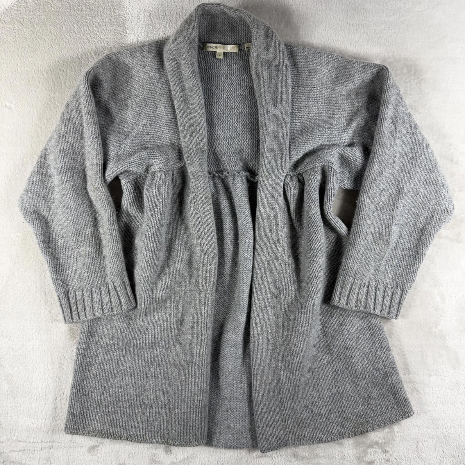 Vince Vince Cardigan Women's L Grey 100% Cashmere Size L / US 10 / IT 46 - 2 Thumbnail