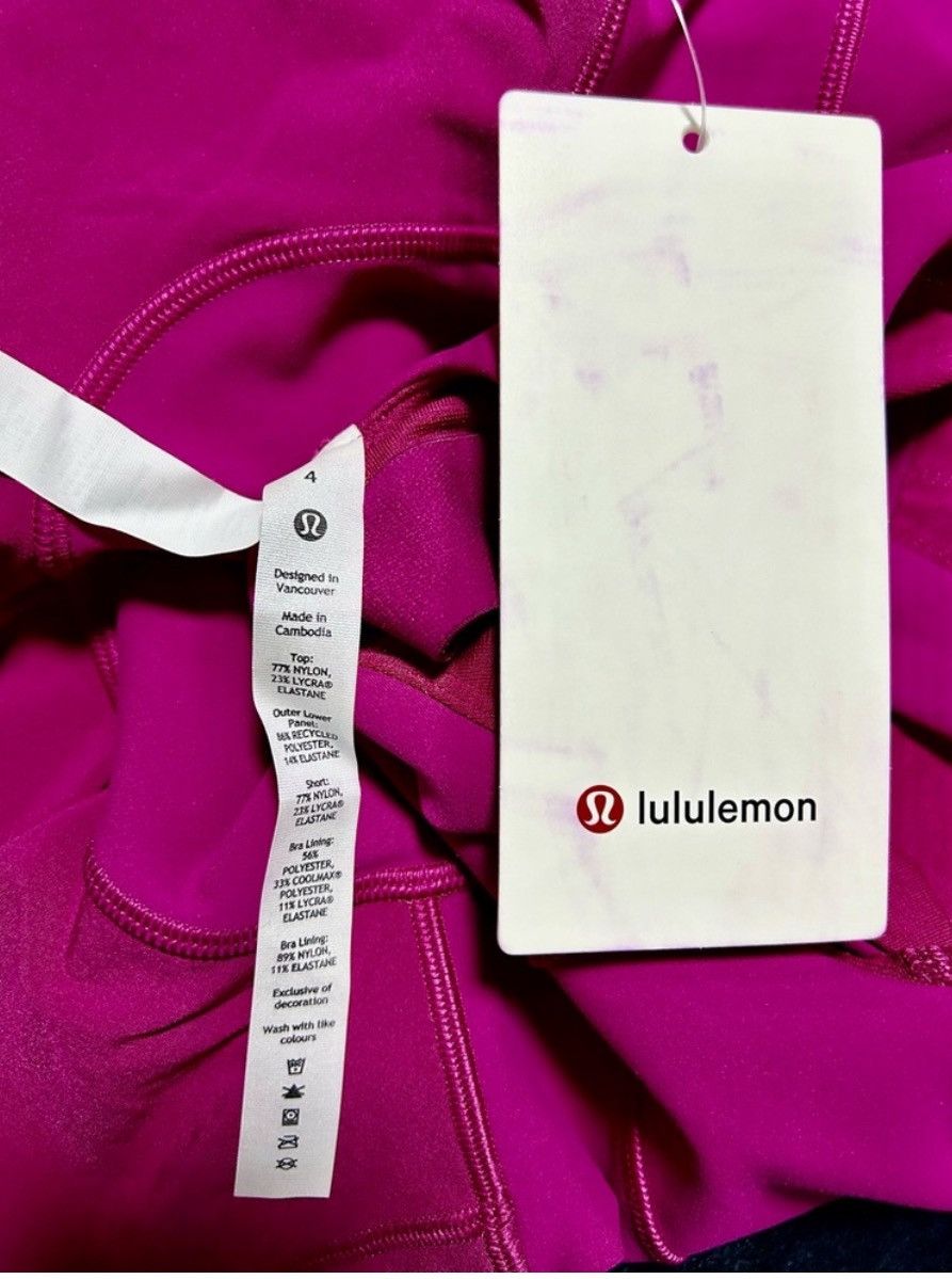 Lululemon New Lululemon Court Crush Dress (Deep Magenta/Purple) Size S / US 4 / IT 40 - 2 Thumbnail