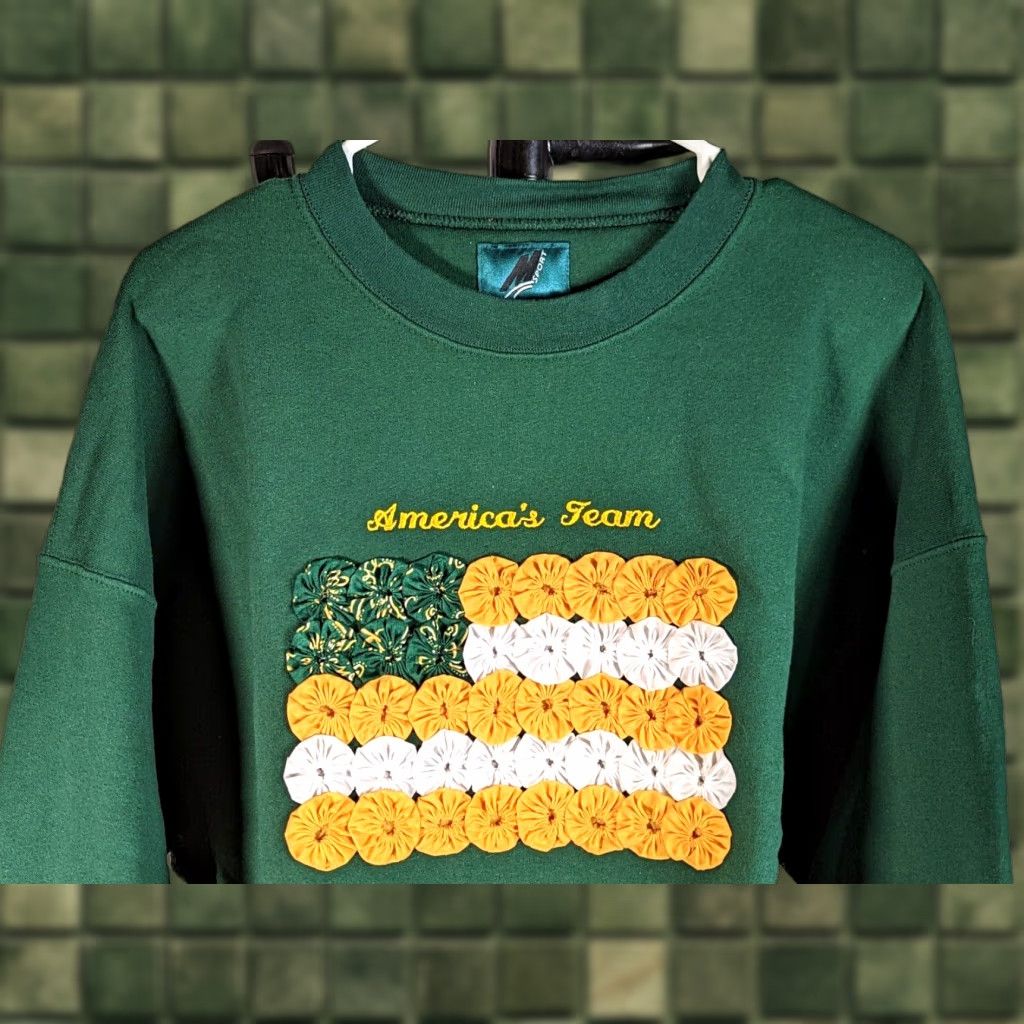 Vintage VTG M Sport America's Team Green Bay Packers Flag XXL Sweatshirt Sweater NT22 Size XXL / US 16-18 / IT 52-54 - 1 Thumbnail