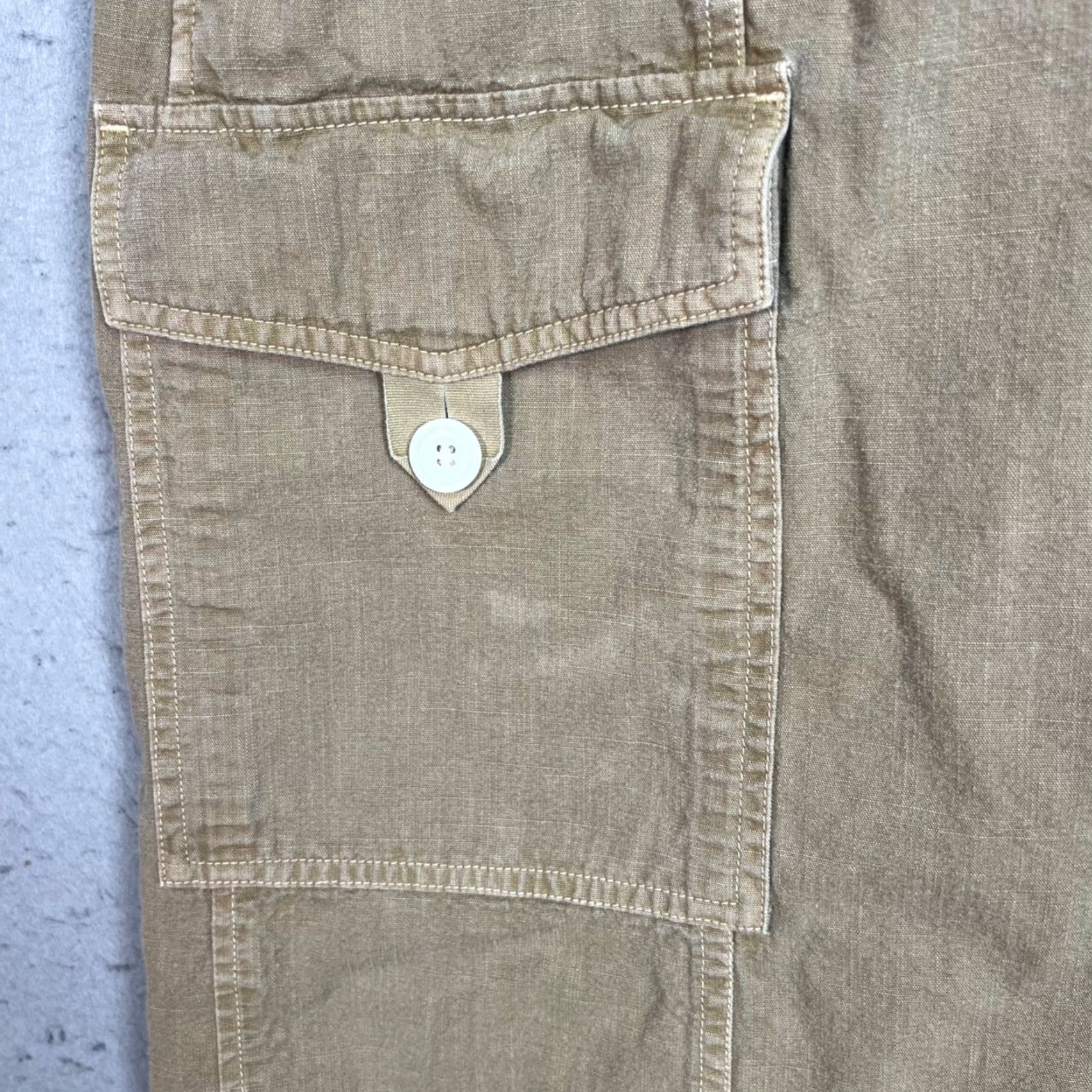 Rag & Bone Rag & Bone Womens Olive Green Button-Front Utility Midi Skirt With Pockets Skirt Women Olive Green Button-Front Midi Skirt With Pockets Size 42" / US 20 - 6 Thumbnail