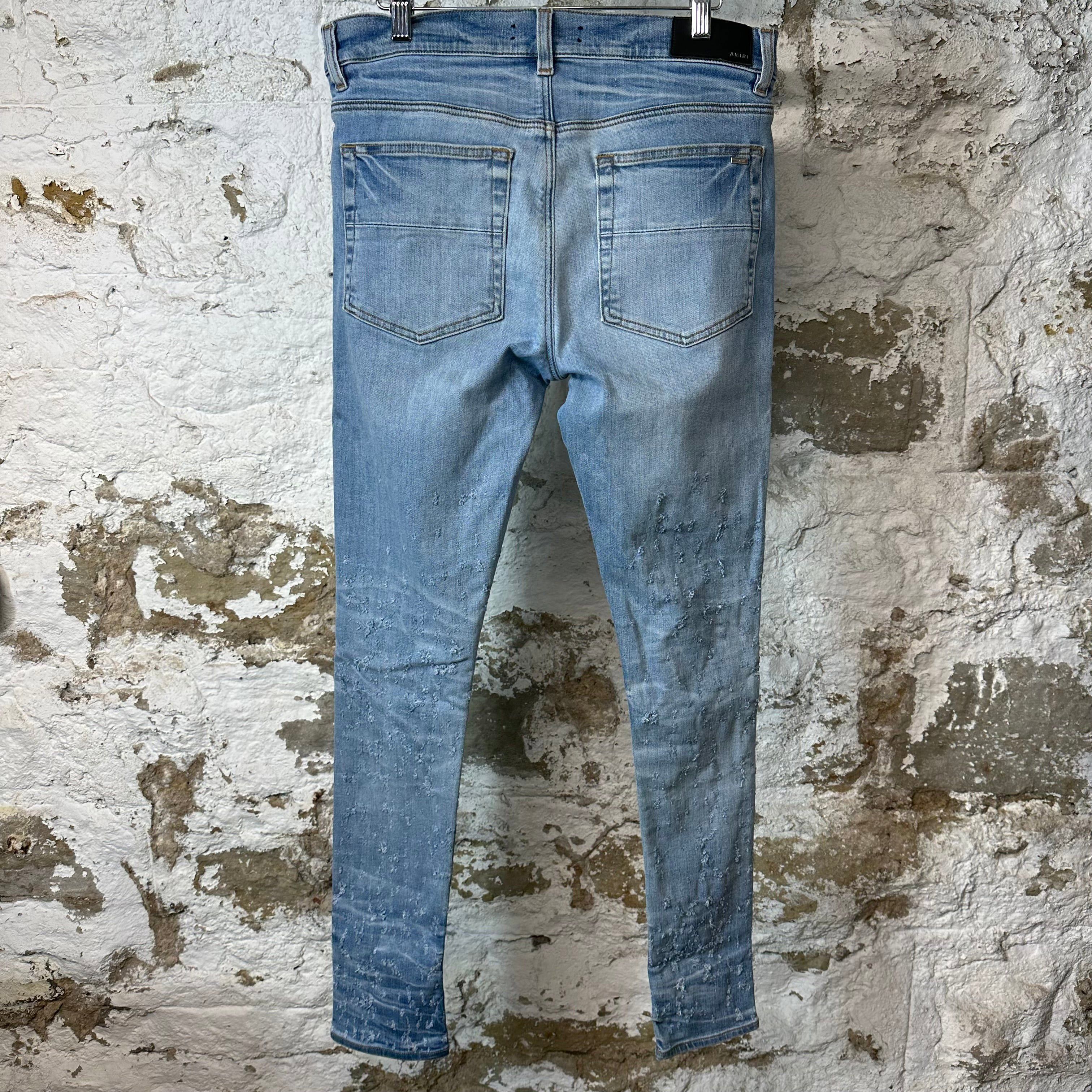 Amiri Amiri Plain Blue Shotgun Denim Jeans Sz 32 Size US 32 / EU 48 - 2 Thumbnail