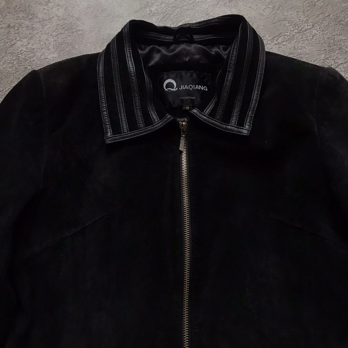 Vintage Vintage 90s Black Suede Jacket Streetwear Grunge Relaxed M Size M / US 6-8 / IT 42-44 - 3 Thumbnail
