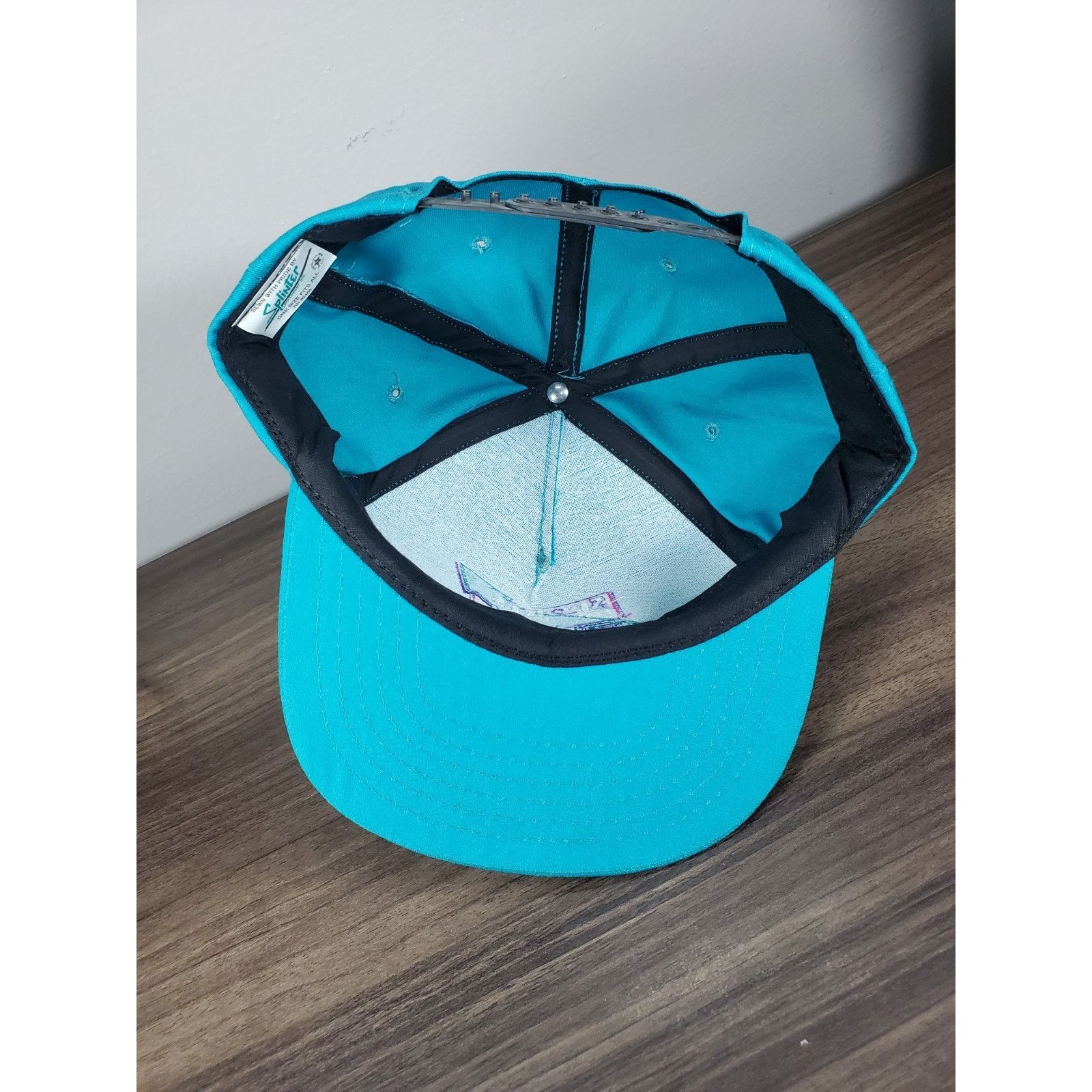 NASCAR × Vintage Sports Design Hat Snapback Cap Teal Pink Cotton Candy Racing Size ONE SIZE - 10 Thumbnail