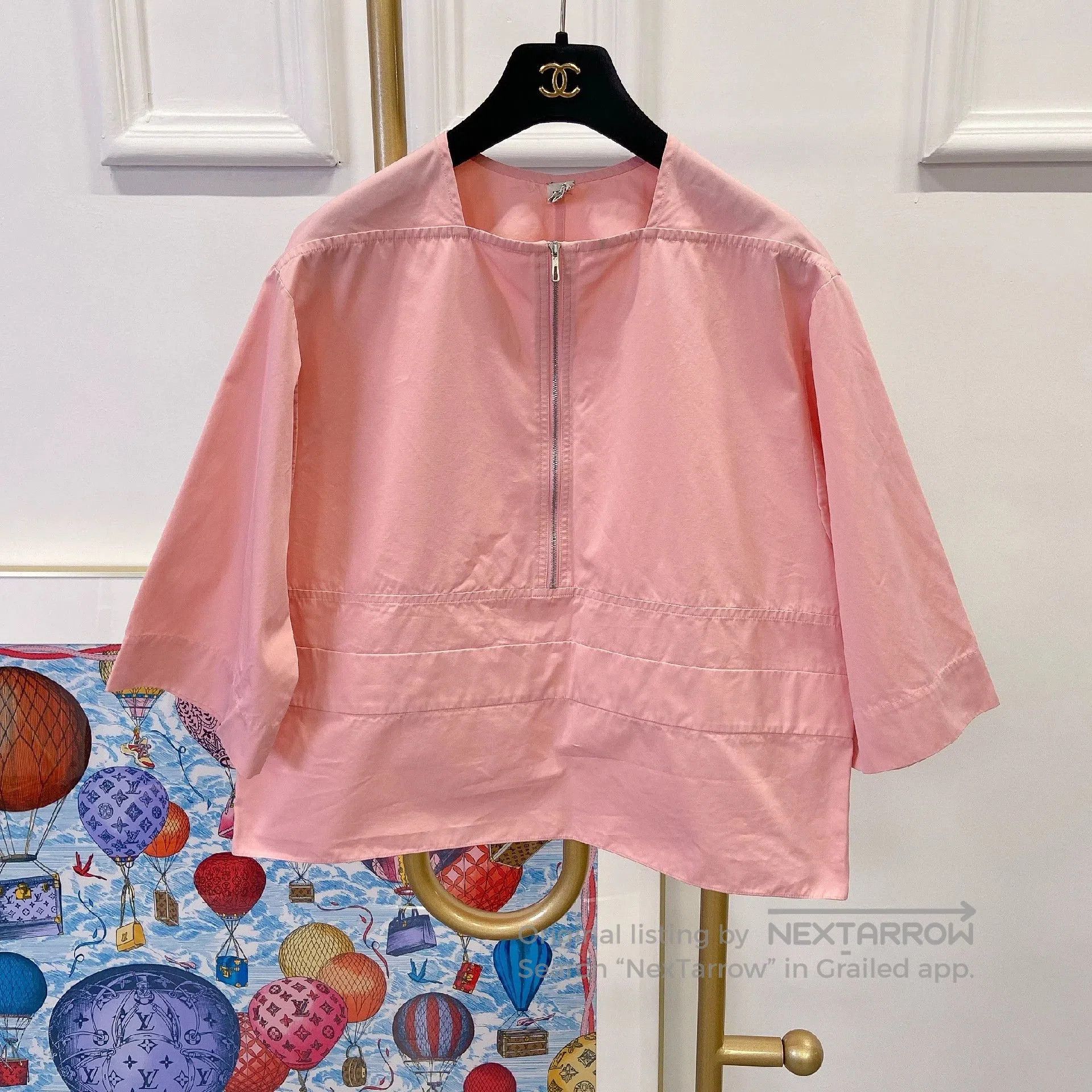 Hermes Hermes Pink Short-Sleeve Top Size 36. Size US S / EU 44-46 / 1 - 1 Thumbnail