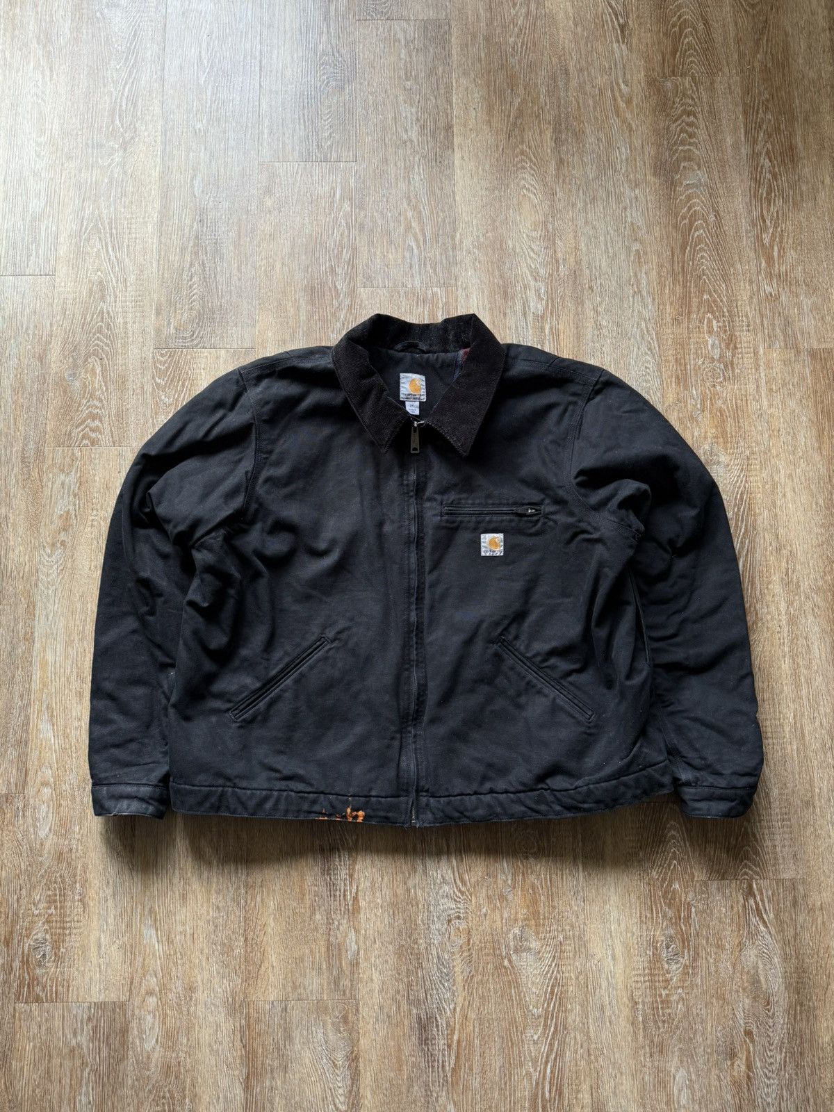 Carhartt × Vintage Vintage Carhartt Detroit Workwear Black Jacket Size US XXL / EU 58 / 5 - 1 Thumbnail