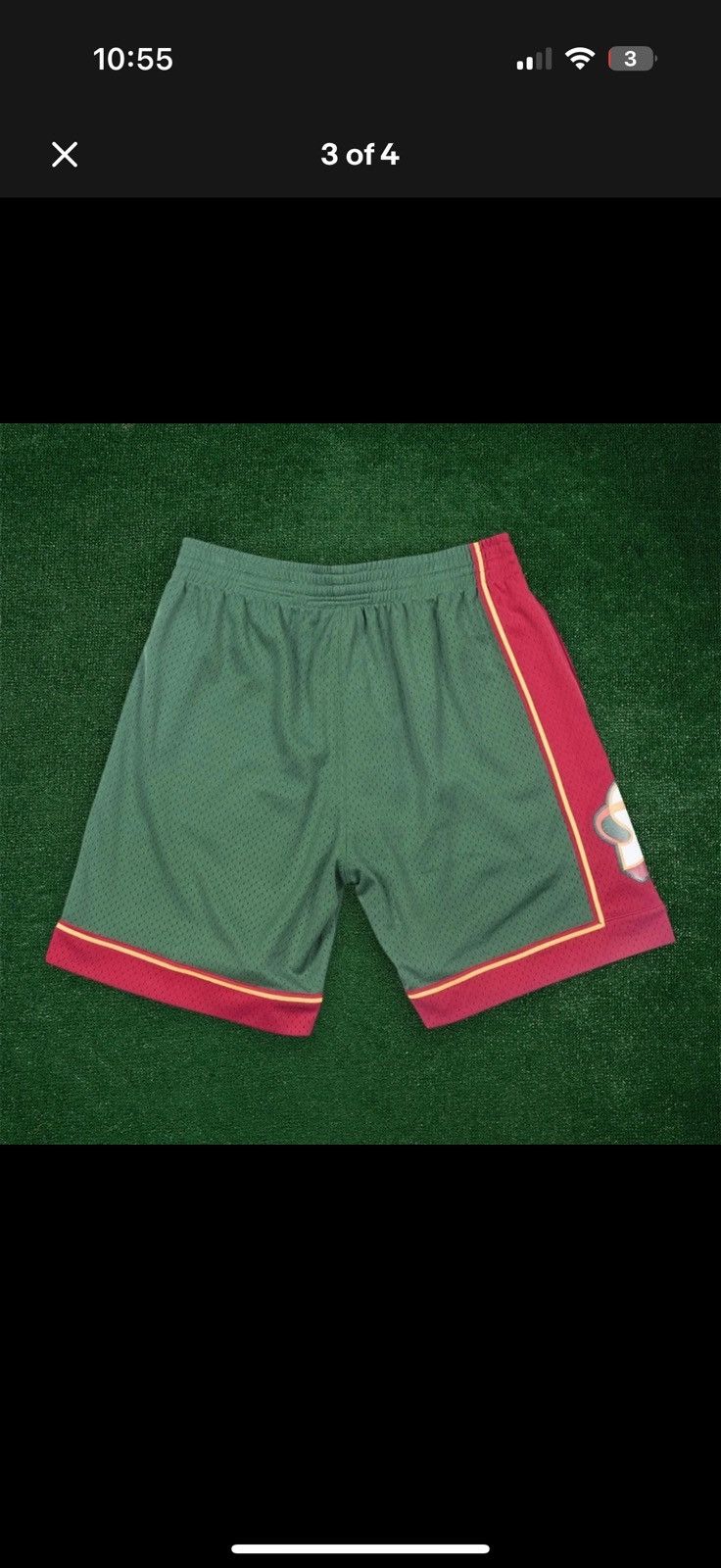 Mitchell & Ness Seattle supersonics dead stock shorts Size US 32 / EU 48 - 3 Thumbnail