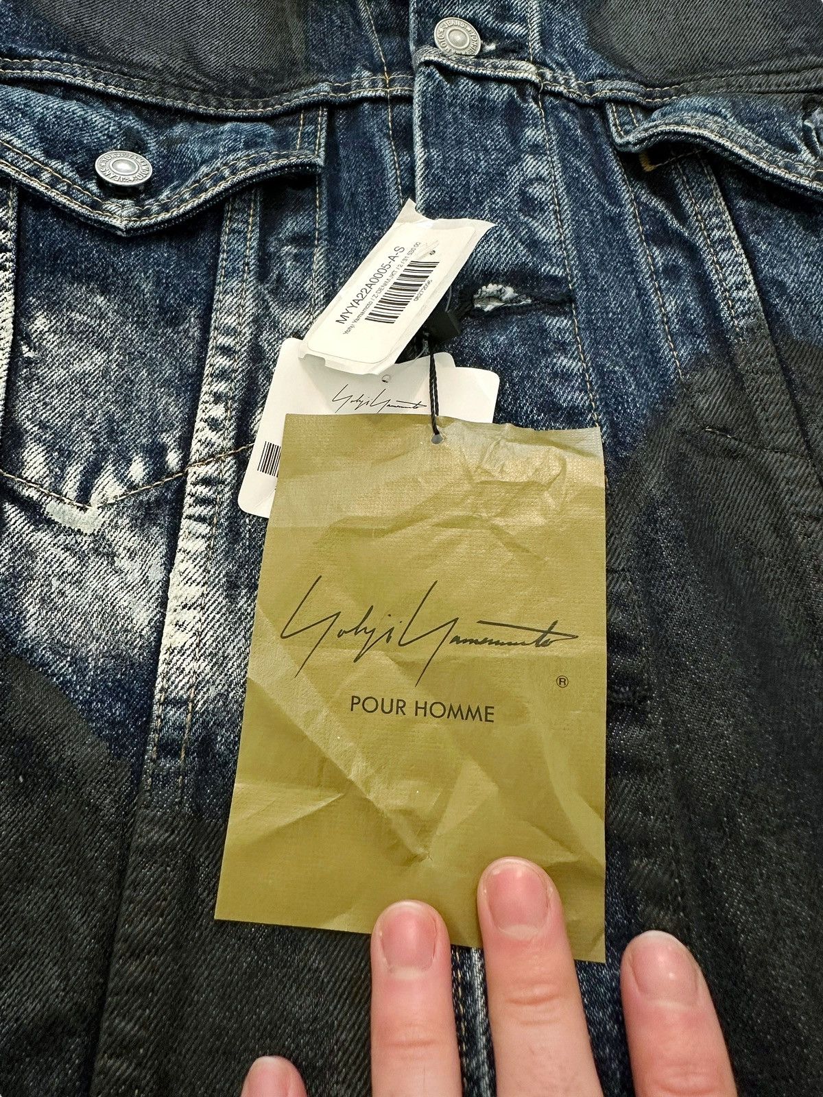 Yohji Yamamoto x Spotted Horse Craft Painted Z-Denim Trucker Jacket Size US M / EU 48-50 / 2 - 6 Thumbnail