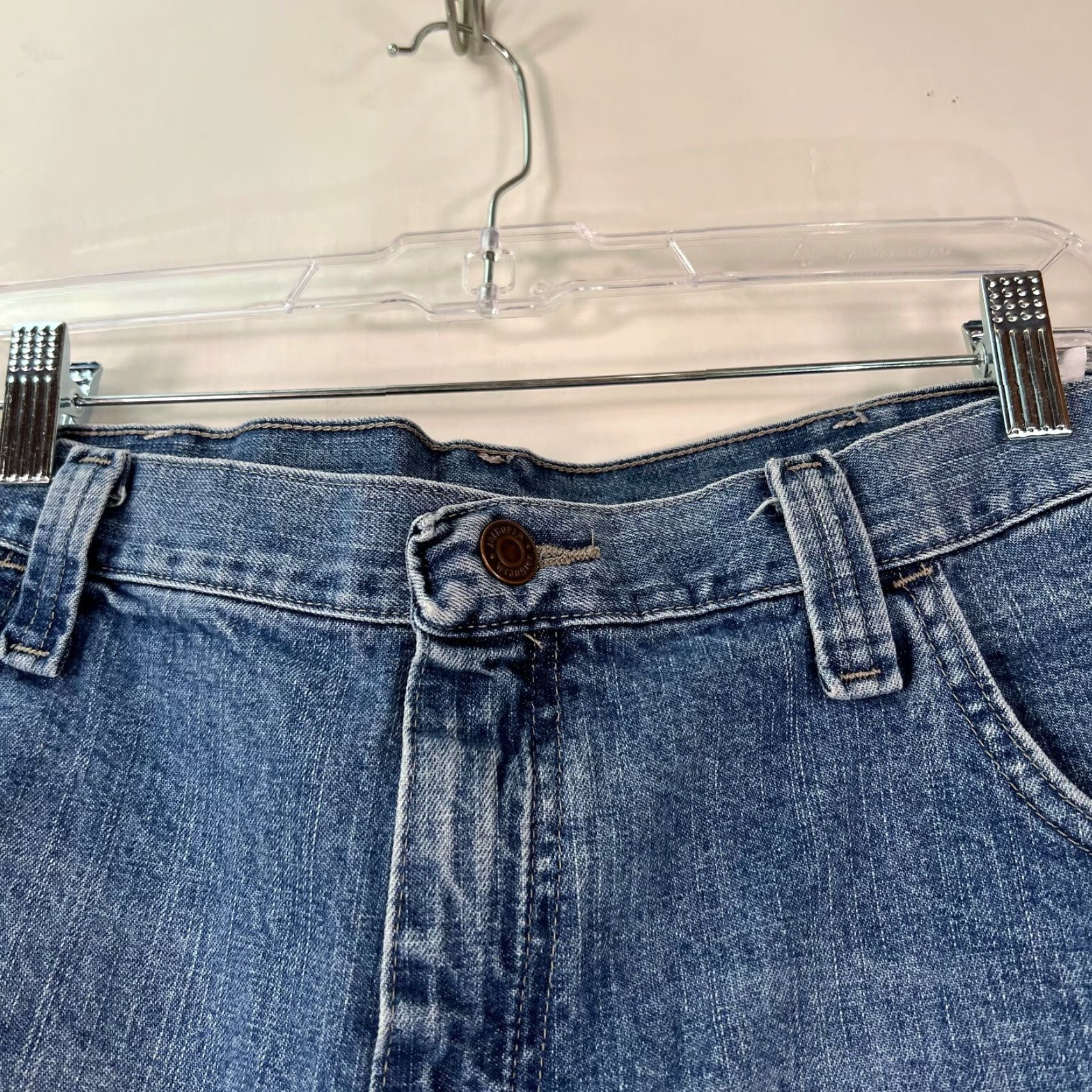 Wrangler Wrangler Mens Flat Front Mid Rise Authentic Casual Blue Denim Shorts Size 40 Size US 40 / EU 56 - 3 Thumbnail