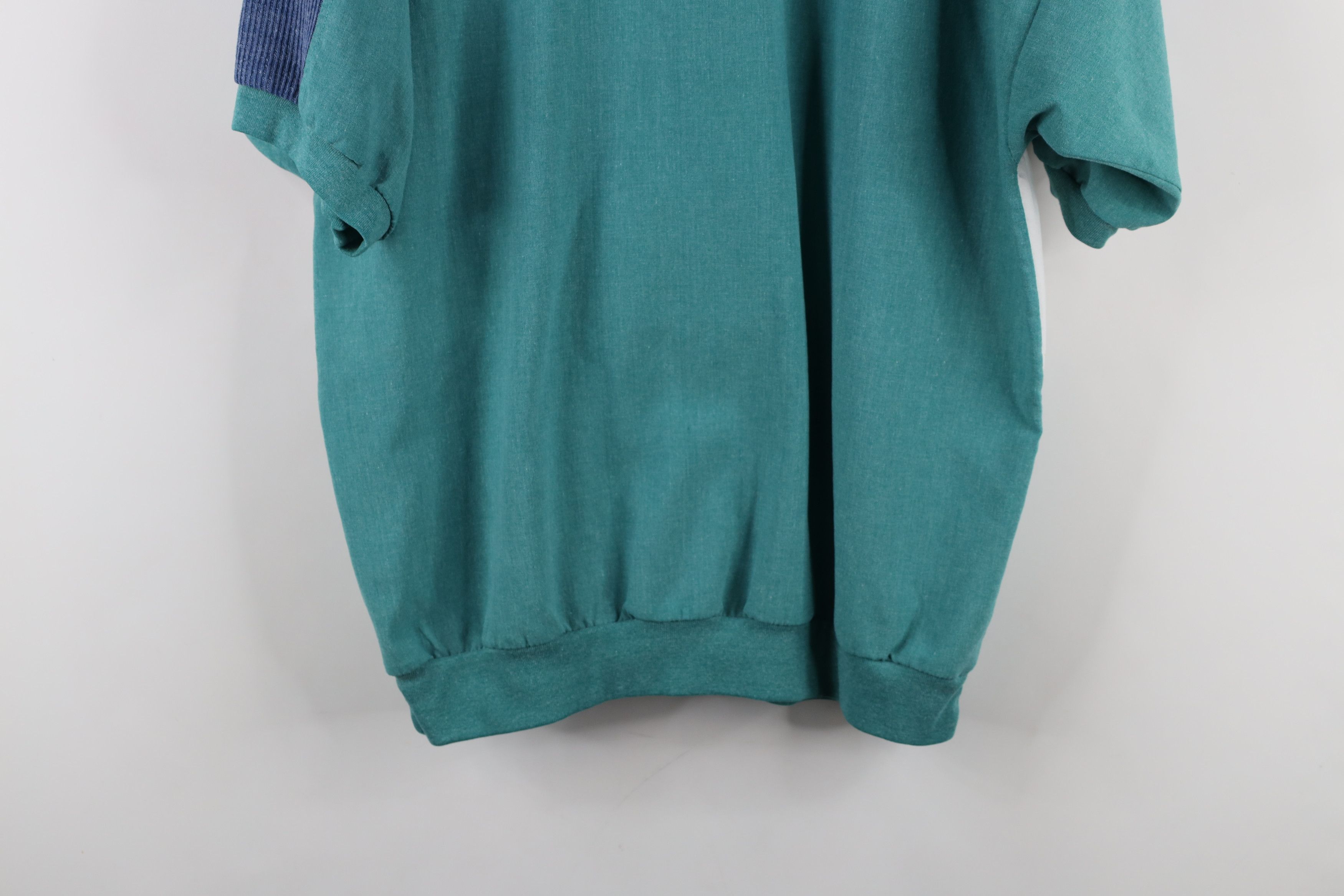 Vintage Vintage 90s Streetwear Chambray Block Pullover Polo Shirt Size US M / EU 48-50 / 2 - 12 Thumbnail