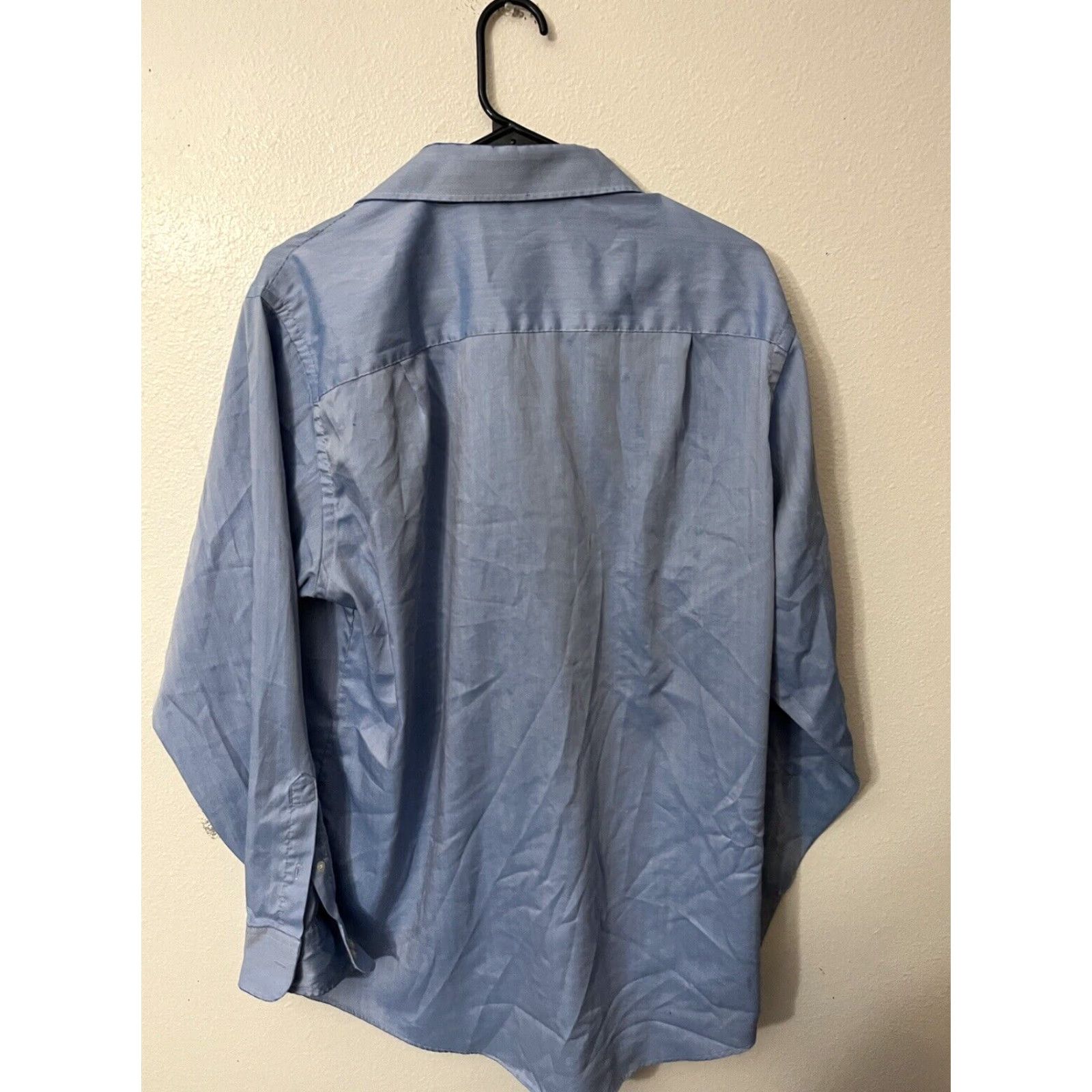 Geoffrey Beene Geoffrey Beene Shirt Mens Large Cotton Blend Button Down Blue Size 42R - 2 Thumbnail