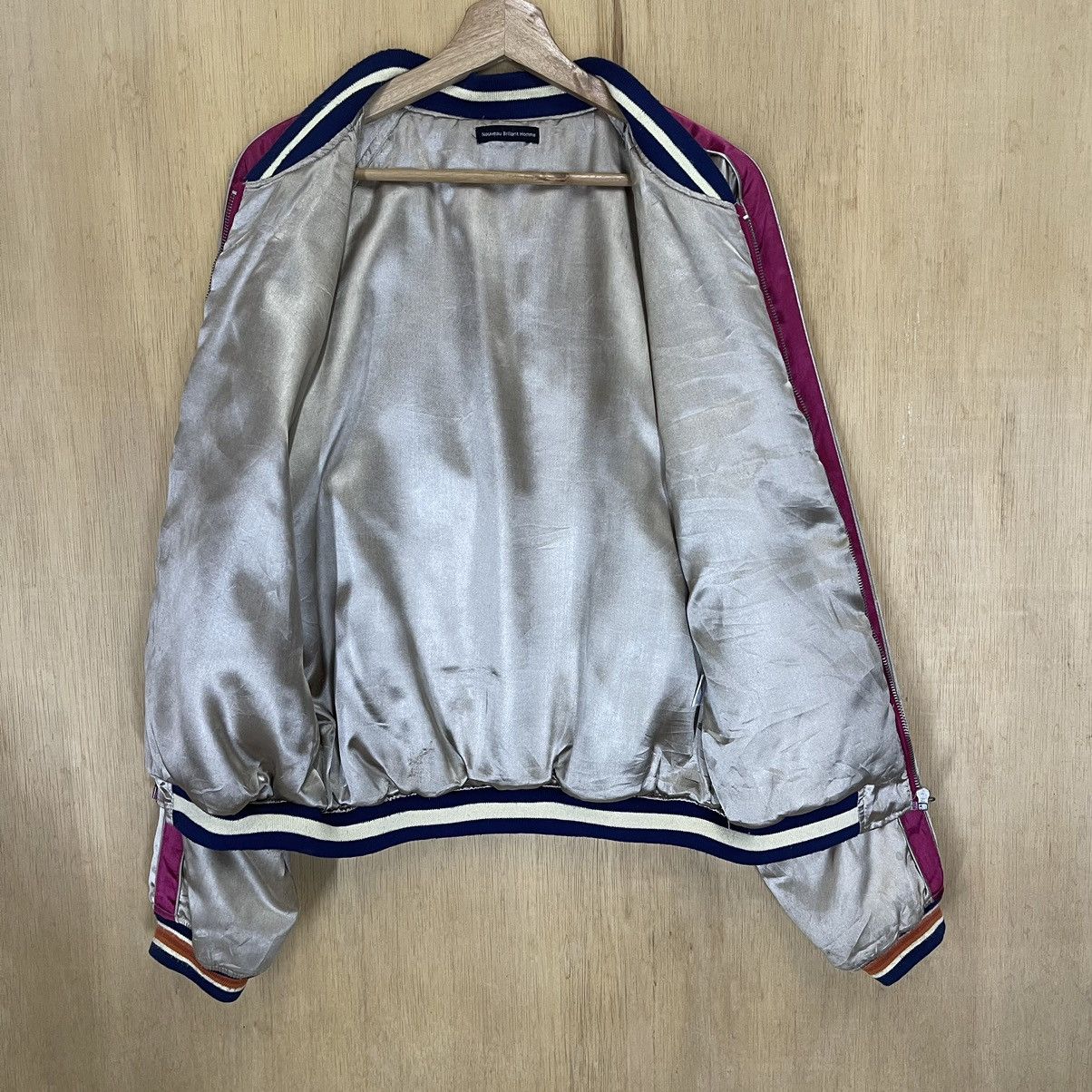 Japanese Brand Sukajan Dragon Embroidered Satin Jacket Size US M / EU 48-50 / 2 - 13 Thumbnail