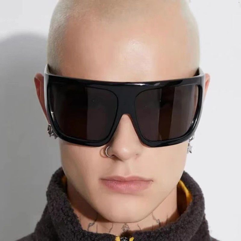 VIBE Punk Street ins style custom avant-garde sunglasses Size ONE SIZE - 1 Thumbnail