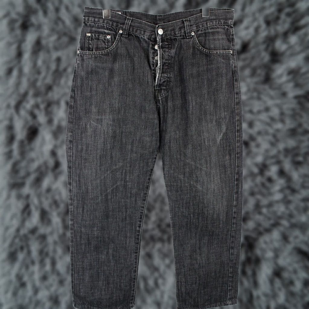 Lacoste LACOSTE Jeans Men Regular Fit Button Fly UK 36 Black Denim Pants Size US 36 / EU 52 - 1 Thumbnail