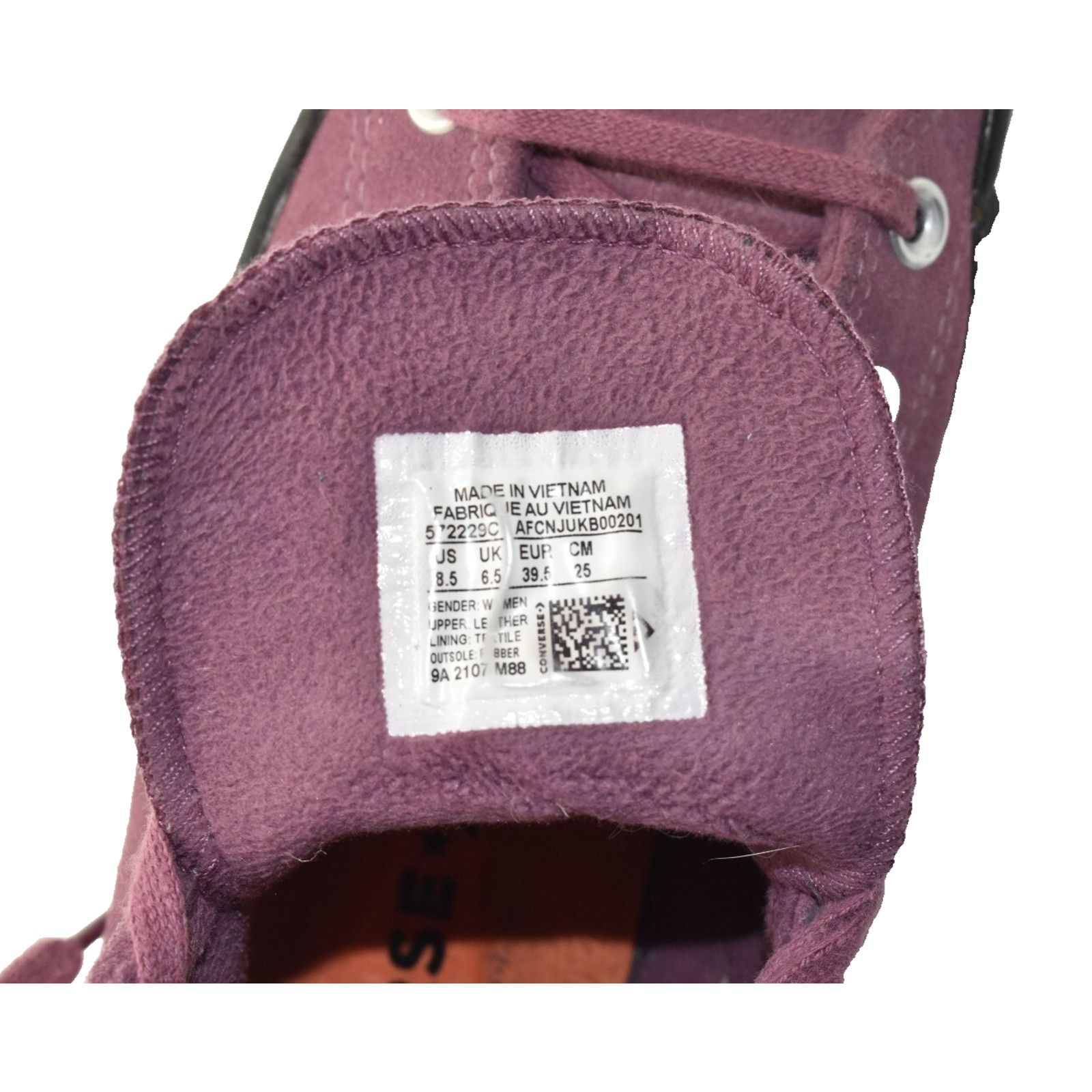 Converse CONVERSE CHUCK TAYLOR Shadowberry Suede Sneaker Shoes Sz 8.5 Size US 8.5 / IT 38.5 - 7 Thumbnail