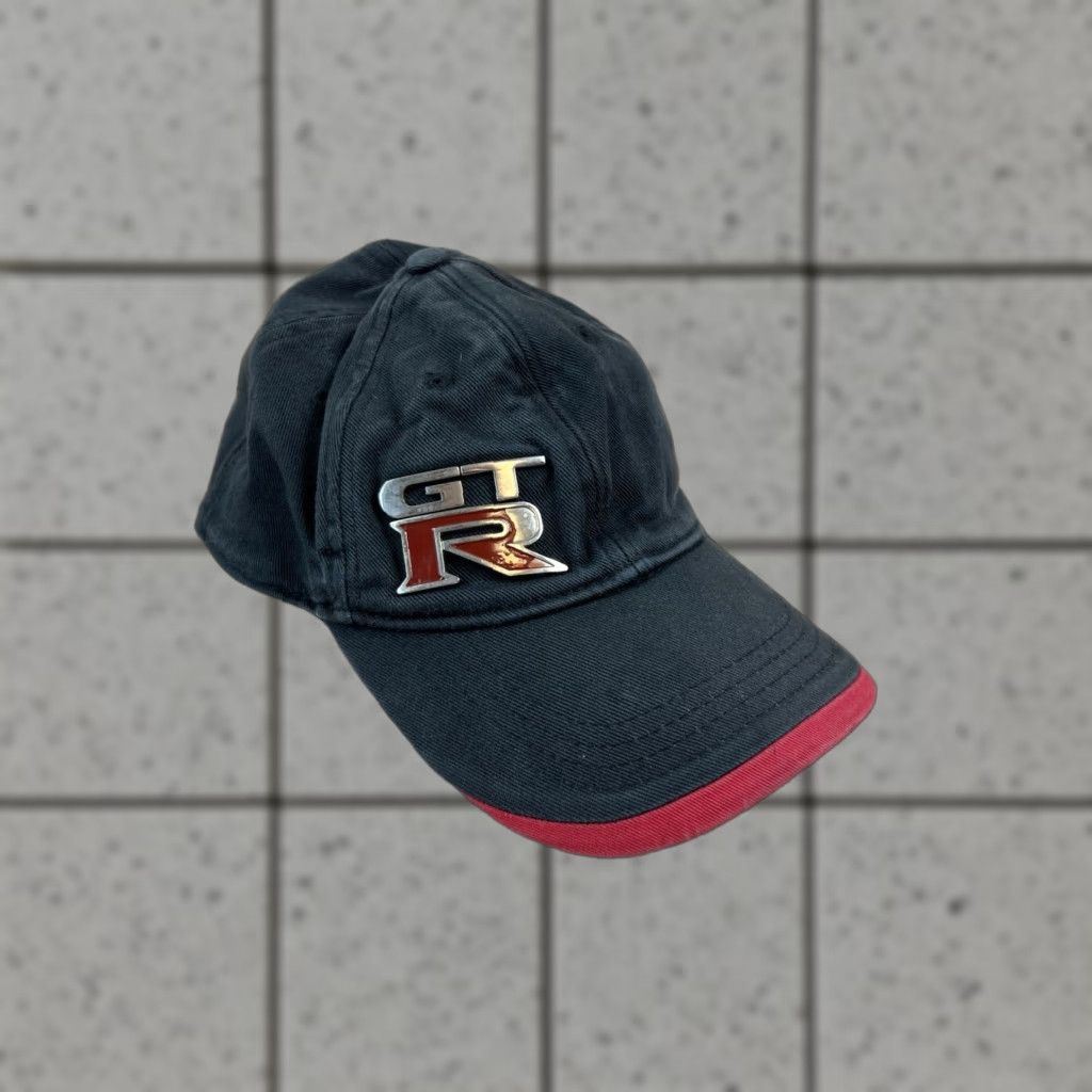Vintage Nissan GTR Hat Tek Flex Fitted Size M/L Men Black Baseball Cap Cars Lightweight Size ONE SIZE - 1 Thumbnail