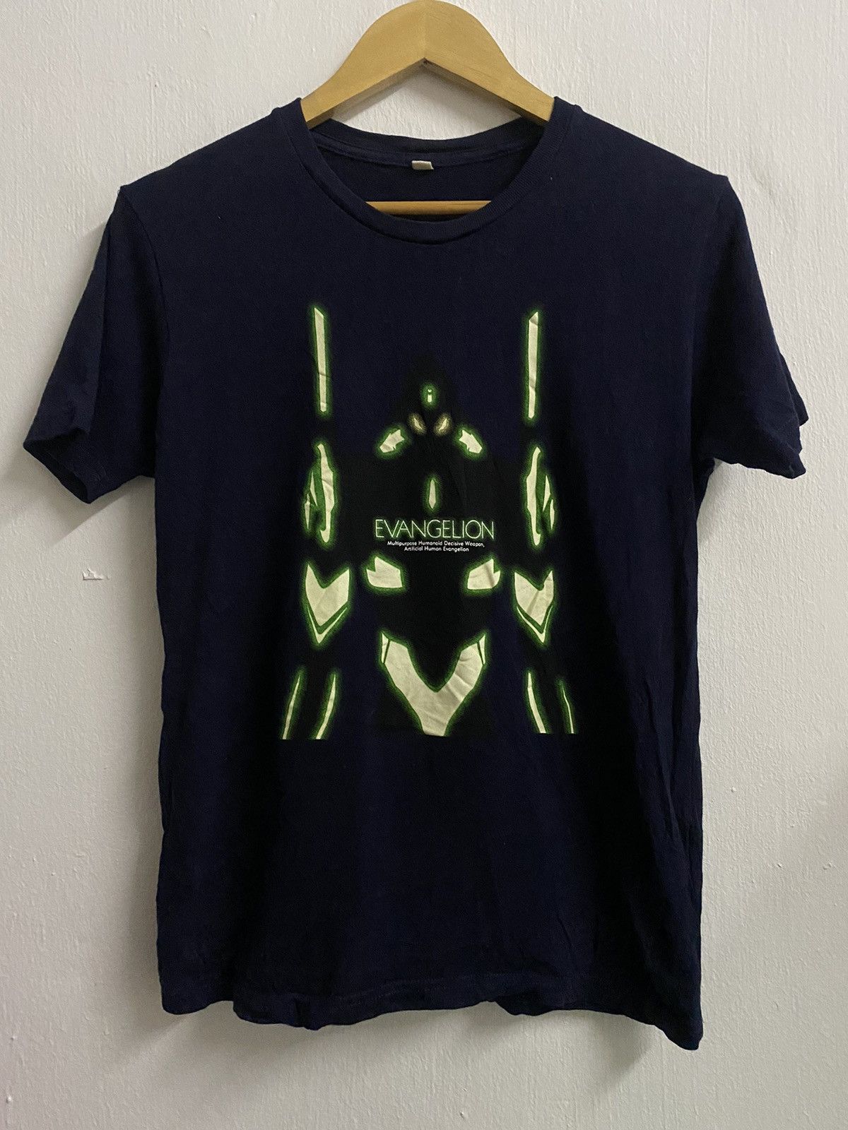 image of Anima x Movie Neon Genesis Evangelion Movie Glow In The Dark in White, Men's (Size Small)