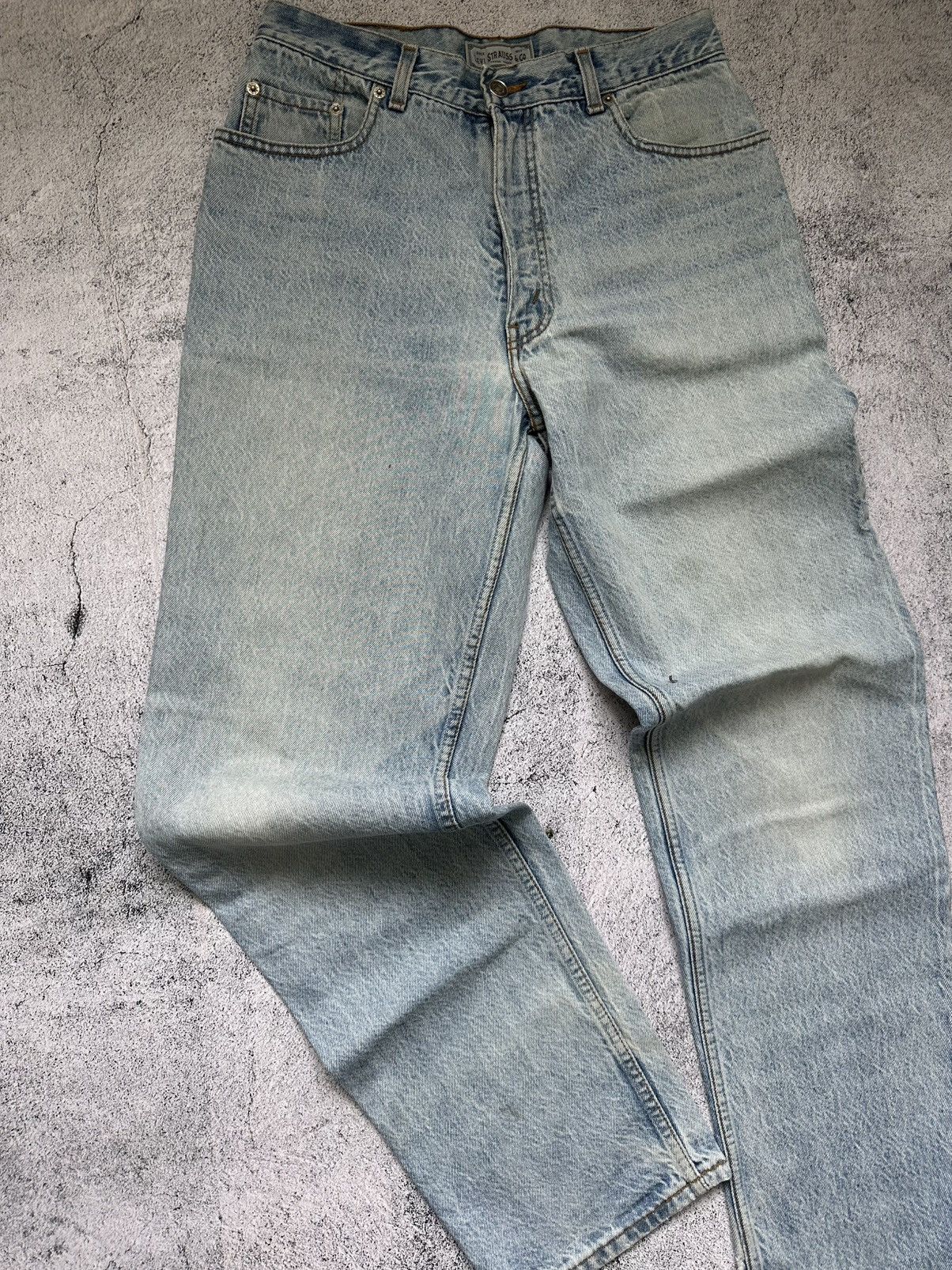 Levi's Levis Silver Tab Beige Pants If Six Was Nine Style Denim Size US 34 / EU 50 - 6 Thumbnail