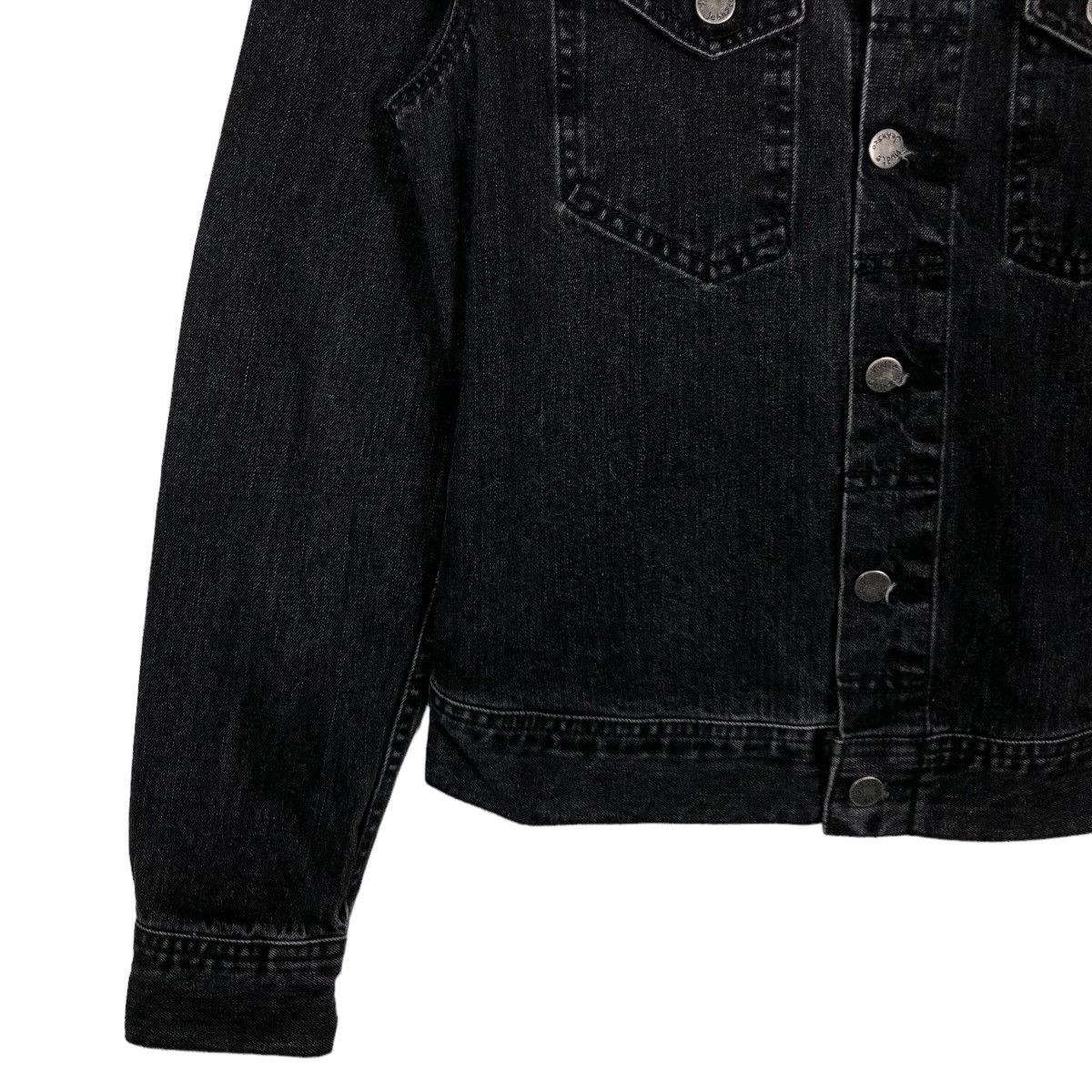 Japanese Brand 🔥90’s Biker Denim Jacket Cropped Trucker Nudie Jeans Italy Size US S / EU 44-46 / 1 - 3 Thumbnail