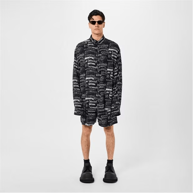 Balenciaga Metal Pyjama Shorts Size US 28 / EU 44 - 4 Thumbnail