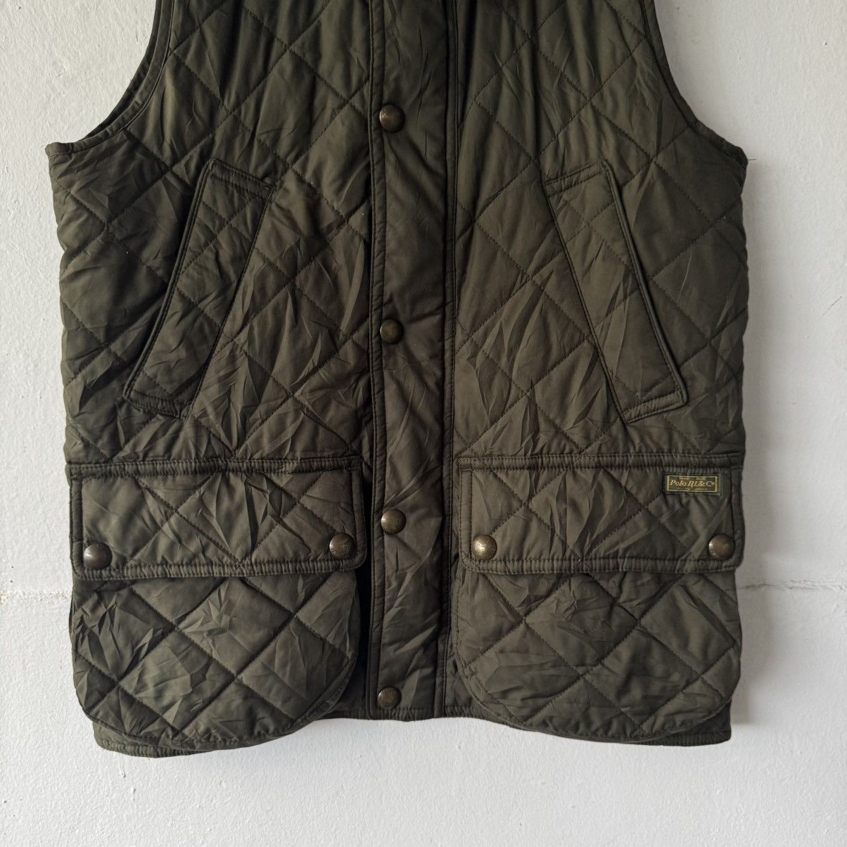 Polo Ralph Lauren Quilted Puffer Corduroy Vest Size US XS / EU 42 / 0 - 3 Thumbnail