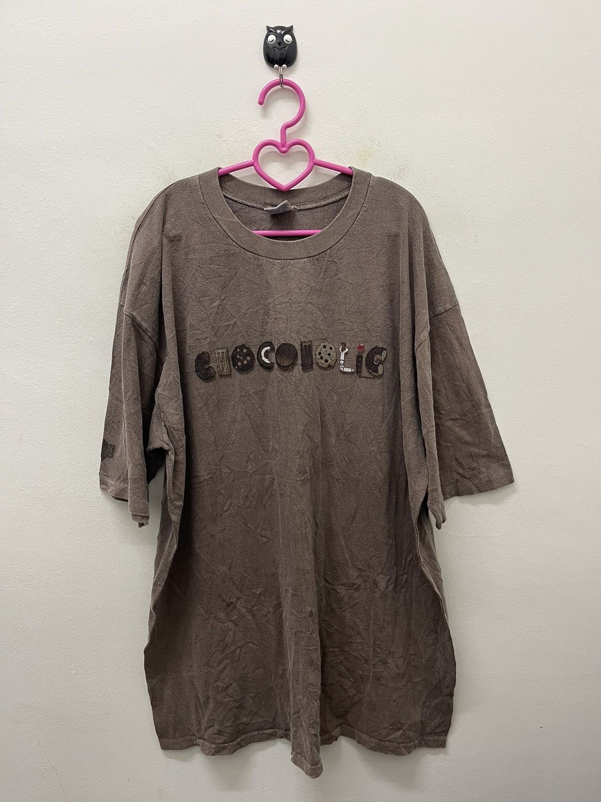 Chocolate Rare Vintage CHOCOHOLIC Chocolate Dyed Hawaii Crazy Shirt Size US XL / EU 56 / 4 - 1 Thumbnail