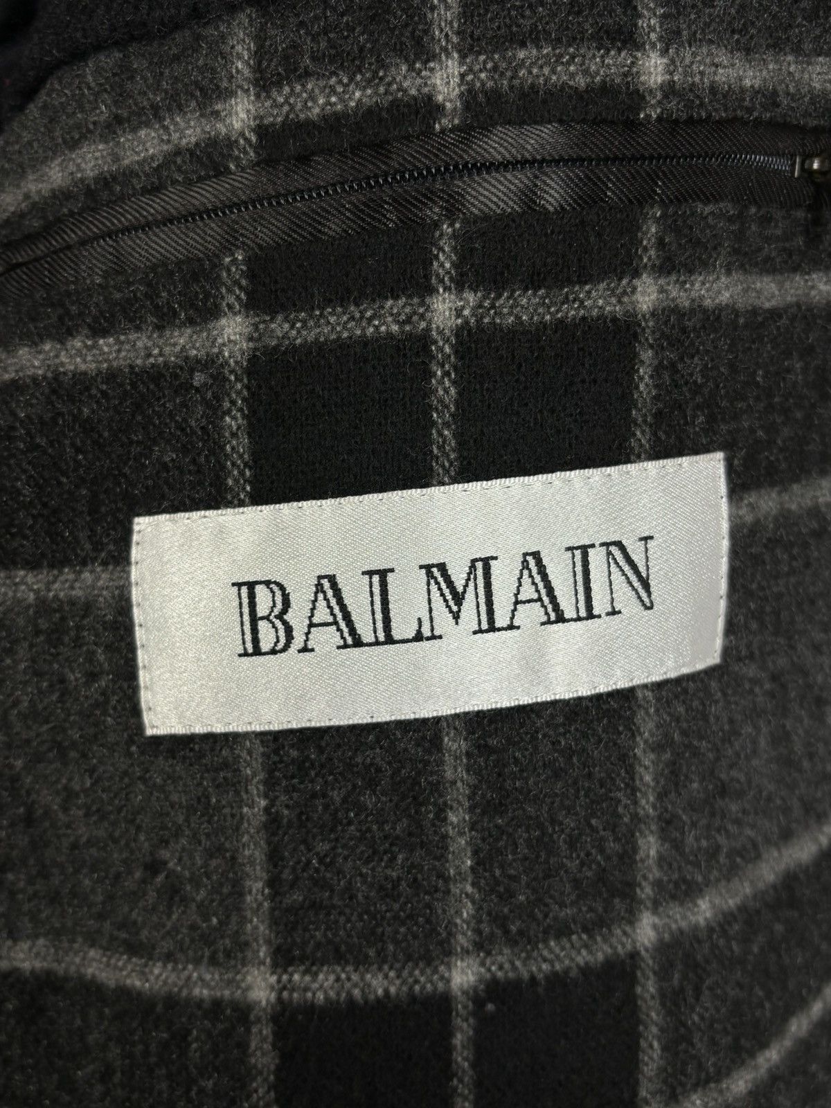 Balmain Balmain Wool Button Up Trench Coat Black Size XL Size US XL / EU 56 / 4 - 8 Thumbnail