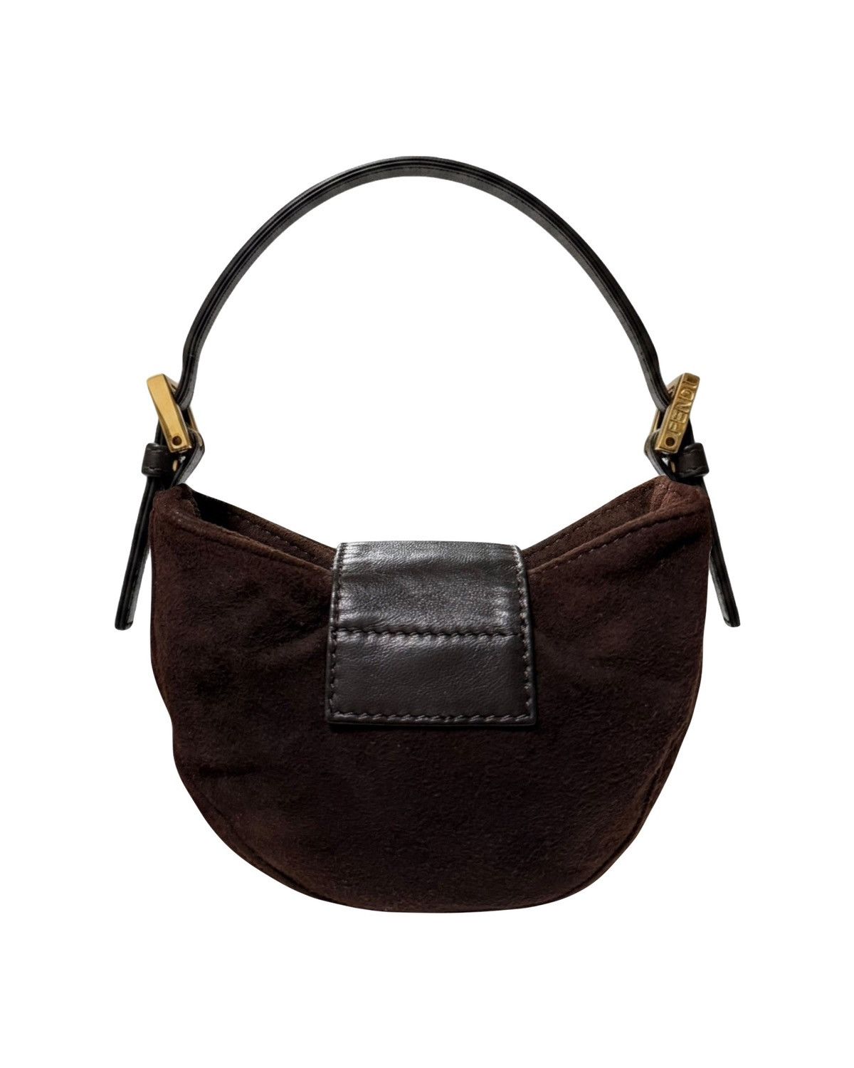 Fendi FENDI Spring Summer 1999 Suede & Leather Mini Croissant Bag Size ONE SIZE - 2 Thumbnail