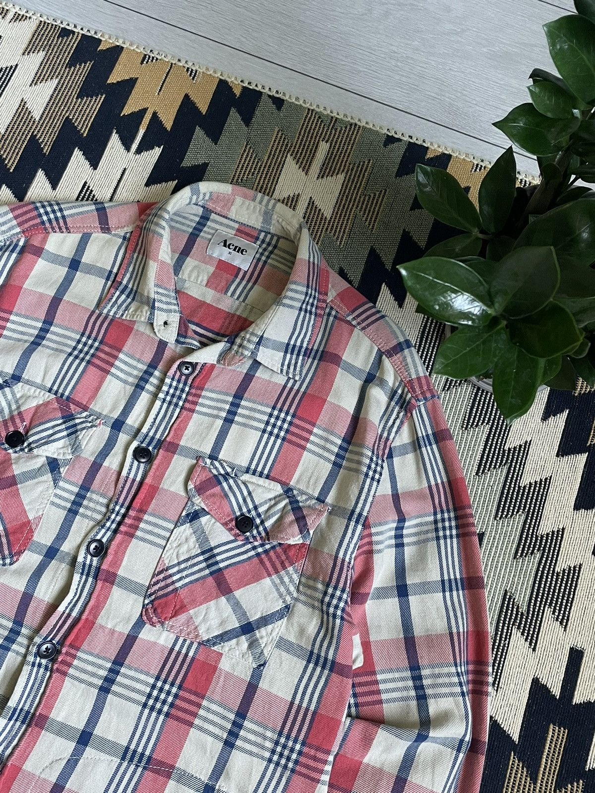 Acne Studios Acne Studios Ryan Check AW2011 Flannel Shirt Size US M / EU 48-50 / 2 - 7 Thumbnail