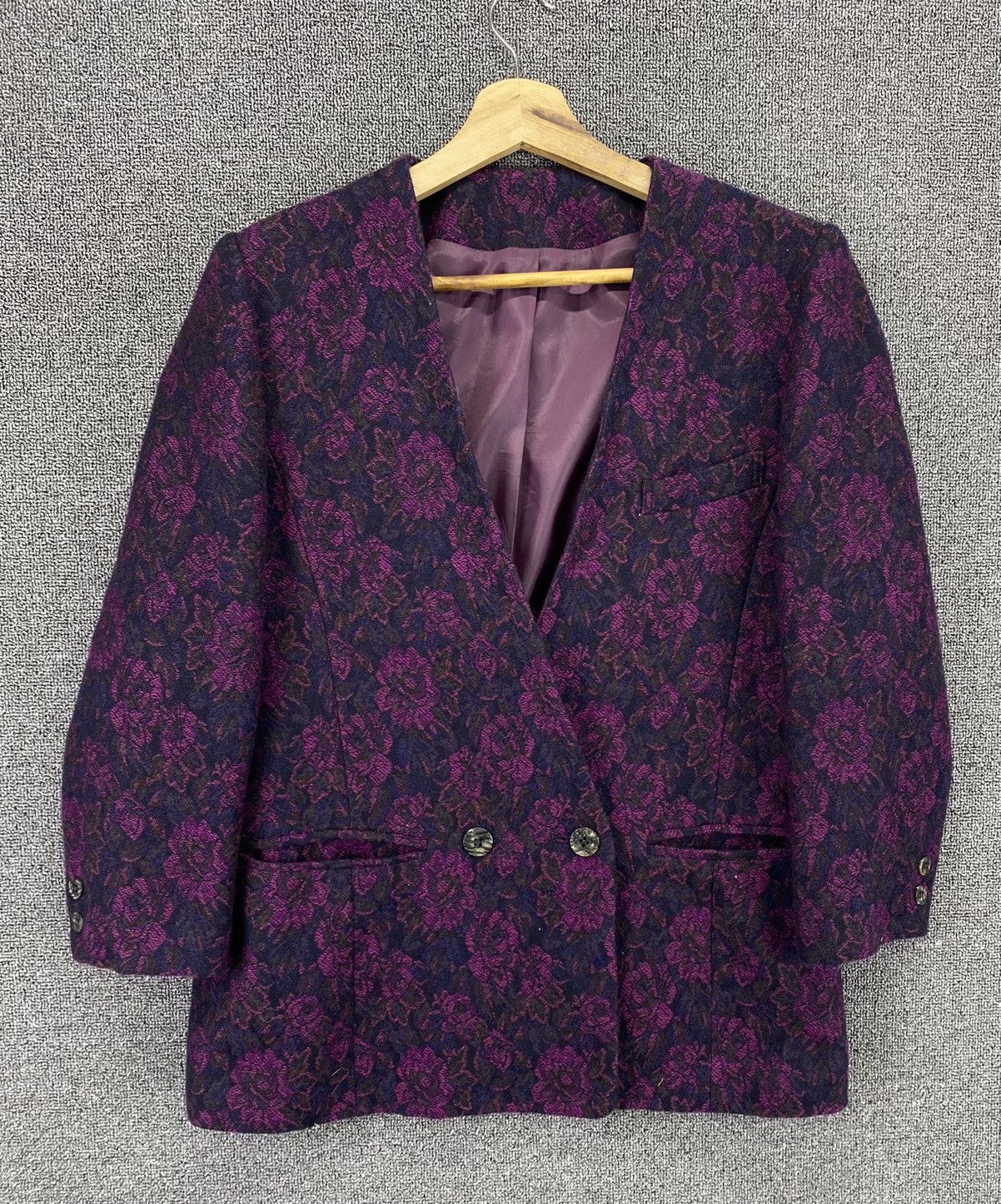 Japanese Brand Vintage Japanese Flowering Cardigan Coat Jacket Size M / US 6-8 / IT 42-44 - 1 Thumbnail
