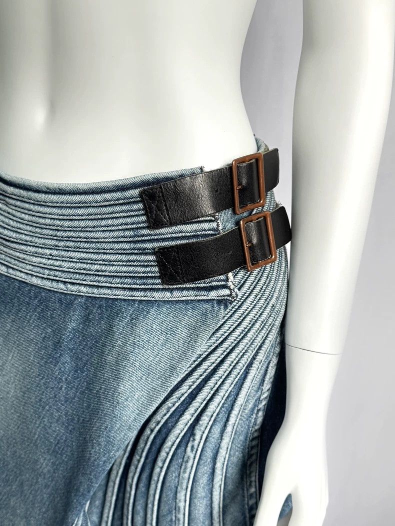 Junya Watanabe Junya watanabe size m denim Half Skirt Size 25" / US 0 / IT 36 - 5 Thumbnail