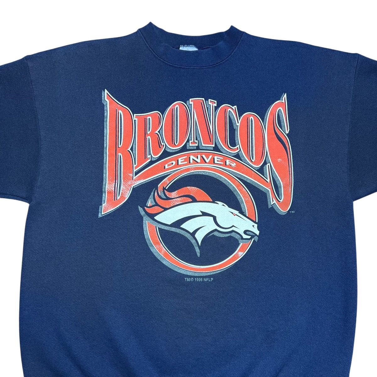 Logo 7 Vintage 1996 NFL Denver Broncos Spell Out Logo 7 Sweatshirt Size US XL / EU 56 / 4 - 4 Thumbnail