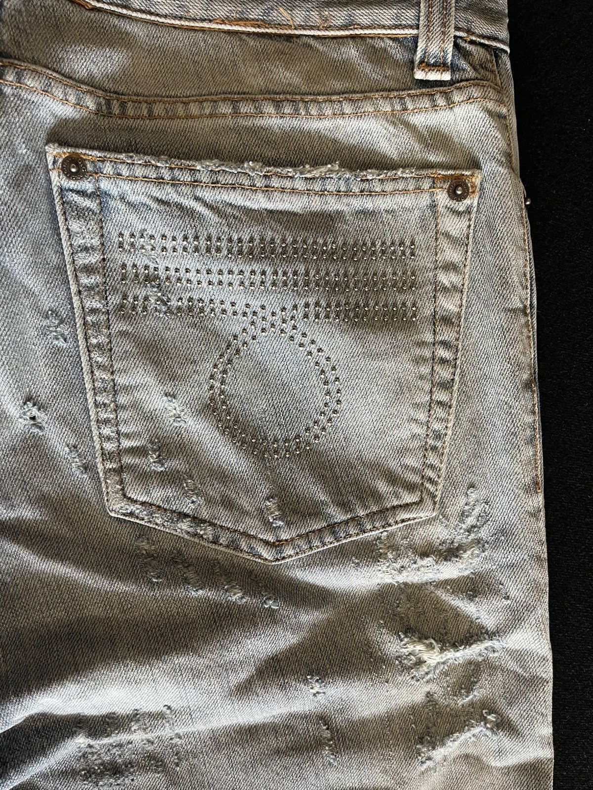 Dolce & Gabbana × Ed Hardy × Grunt Style Dolce Gabbana style Distressed Denim grunge era clothing Size US 33 - 5 Thumbnail