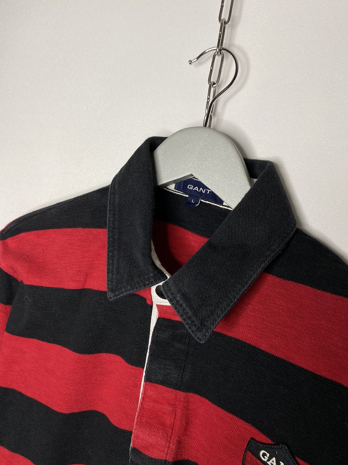 Gant × Vintage Vintage GANT Polo Rugby Long Sleeve Striped Y2K Hype Size US L / EU 52-54 / 3 - 6 Thumbnail