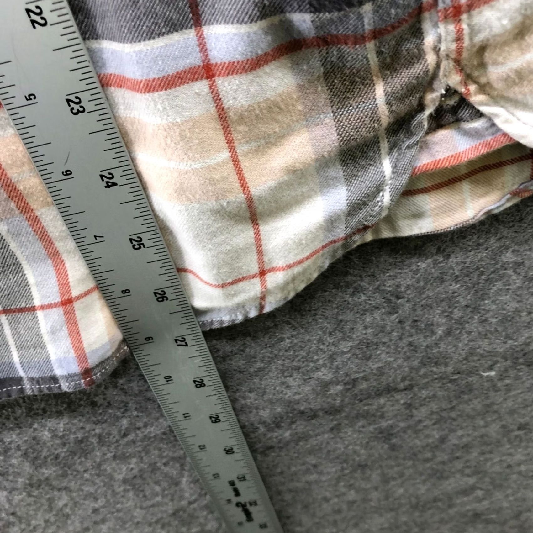 Uniqlo Uniqlo Flannel Shirt Mens S Long Sleeve Lightweight Cotton Cream Plaid Overshirt Size US S / EU 44-46 / 1 - 7 Thumbnail